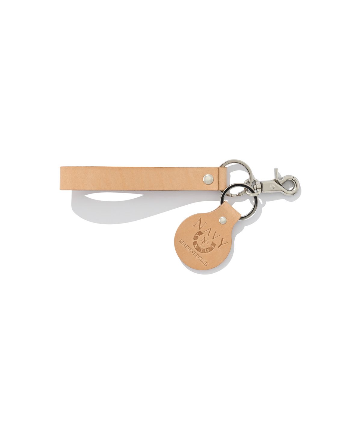 리트리버클럽(RETRIEVER CLUB) RC X NC VINTAGE LOGO KEYRING [BROWN]