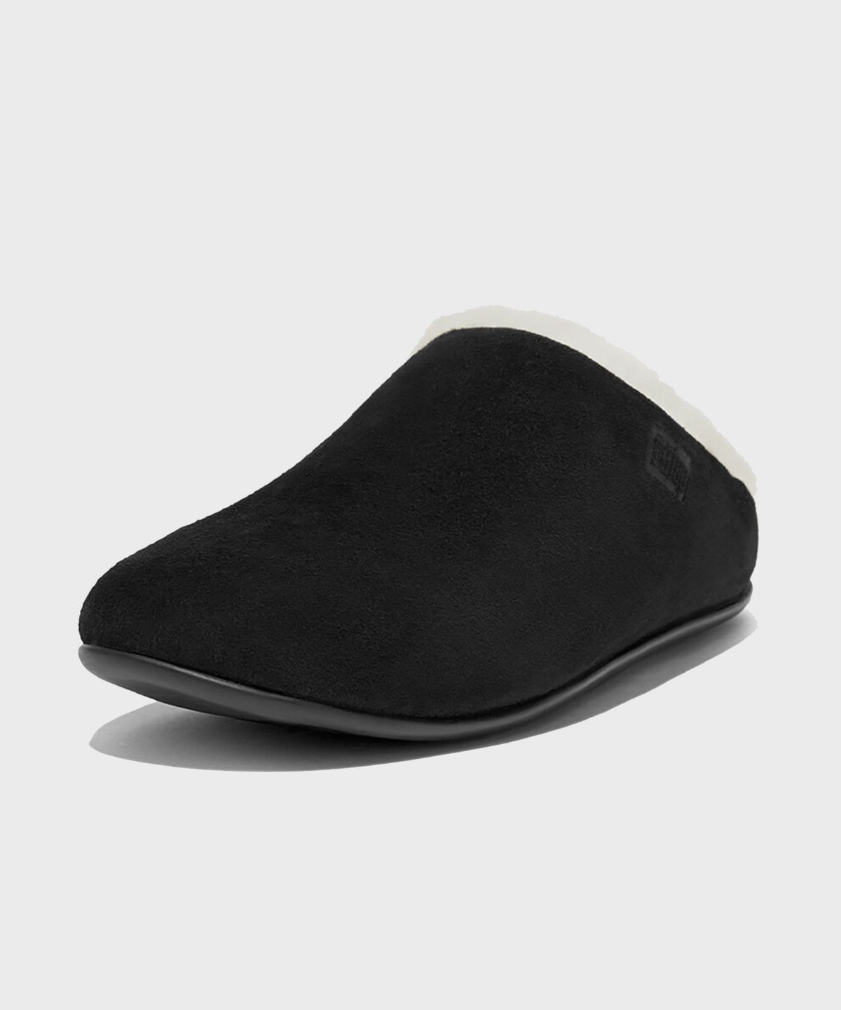 핏플랍(FITFLOP) 크리시 시어링 어그 슬리퍼 Black