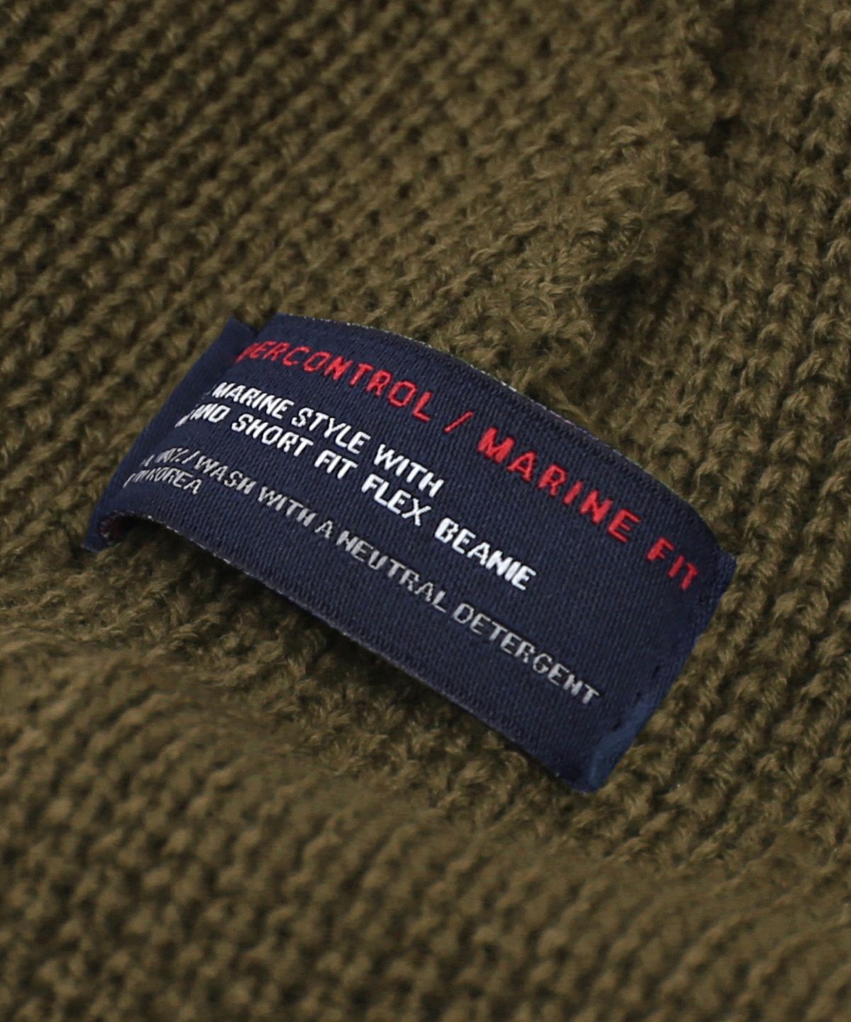 언더컨트롤(UNDERCONTROL) 숏비니 BEANIE / MARINE FIT / DOUBLE TAB / D KHAKI