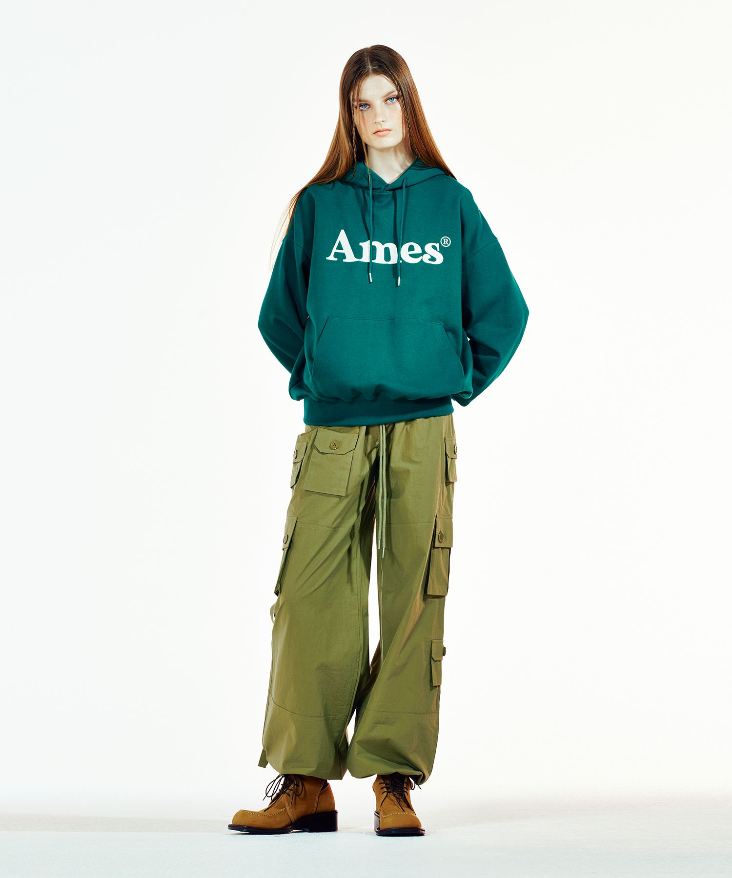 ★AMES-WORLDWIDE★BASIC LOGO HOODIE GREEN★正規品/直送料込 MUSINSA | AMES-WORLDWIDE BASIC LOGO HOODIE GREEN