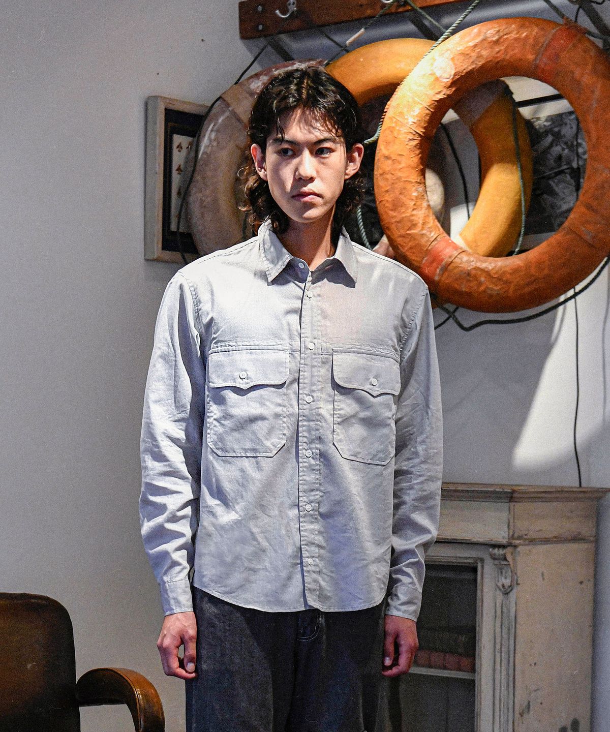 비디알(VDR) All SEASON 2POCKET SHIRTS [Quiet Gray]