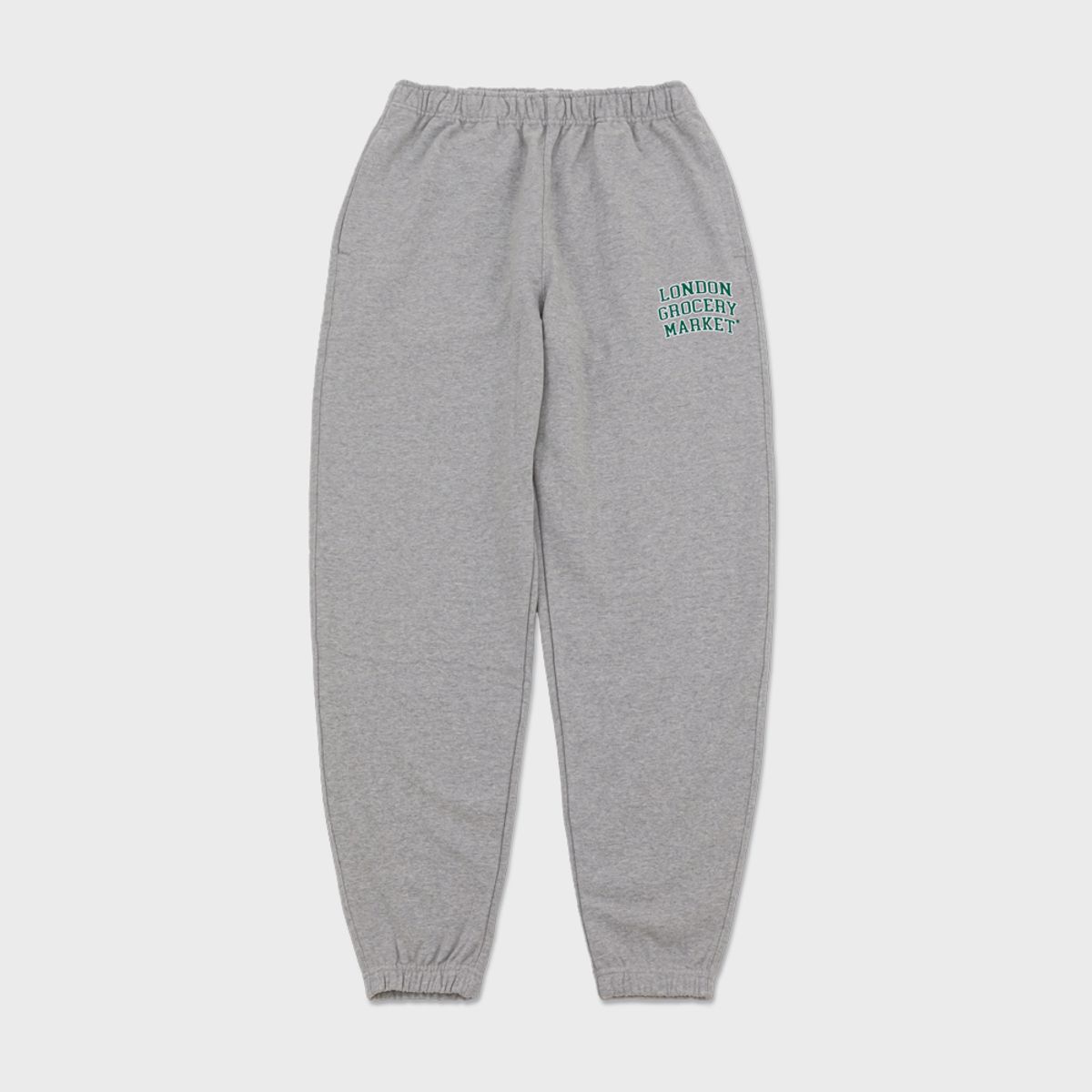 런던그로서리마켓(LONDON GROCERY MARKET) College Logo Heavyweight Sweatpant (Grey)