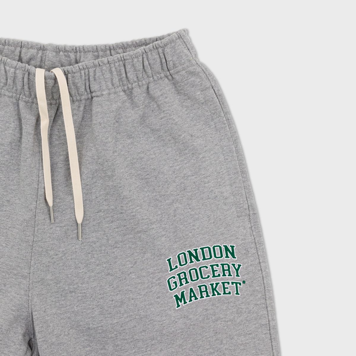 런던그로서리마켓(LONDON GROCERY MARKET) College Logo Heavyweight Sweatpant (Grey)