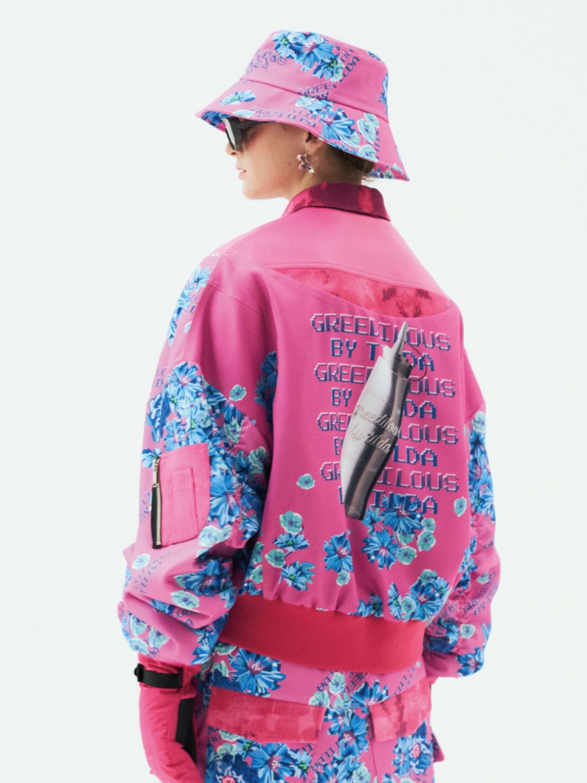 그리디어스(GREEDILOUS) Floral Mix & Match Nylon Jumper