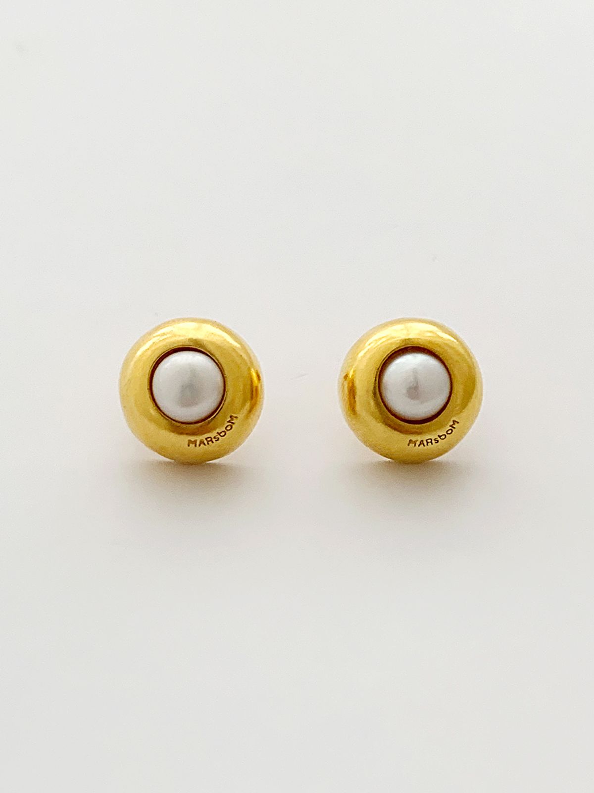 마르스봄(MARSBOM) rosalie pearl small gold earring