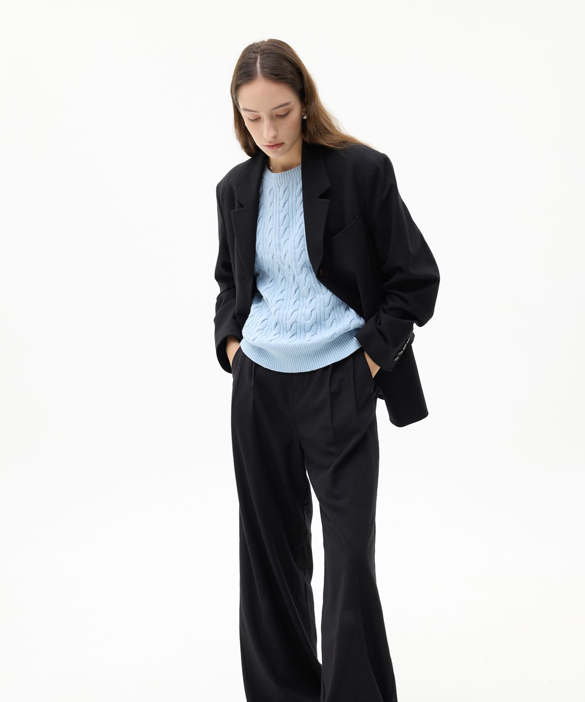 라티젠(LARTIGENT) LK SET-UP SLACKS(BLACK)