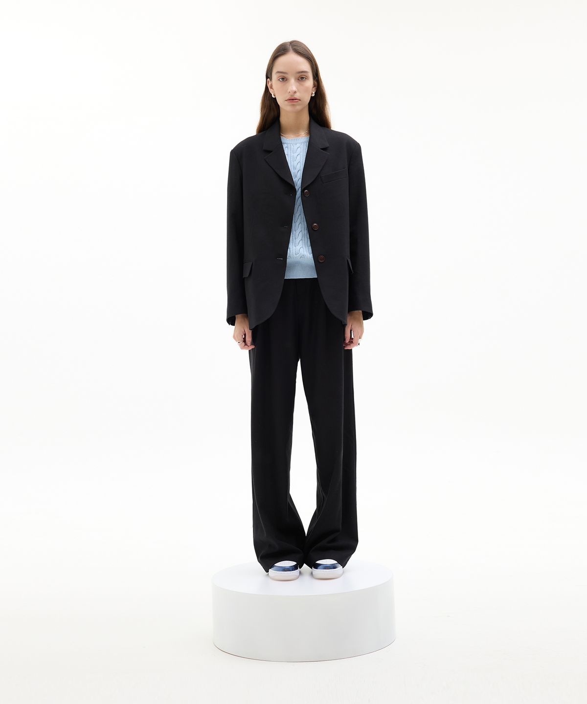 라티젠(LARTIGENT) LK SET-UP SLACKS(BLACK)