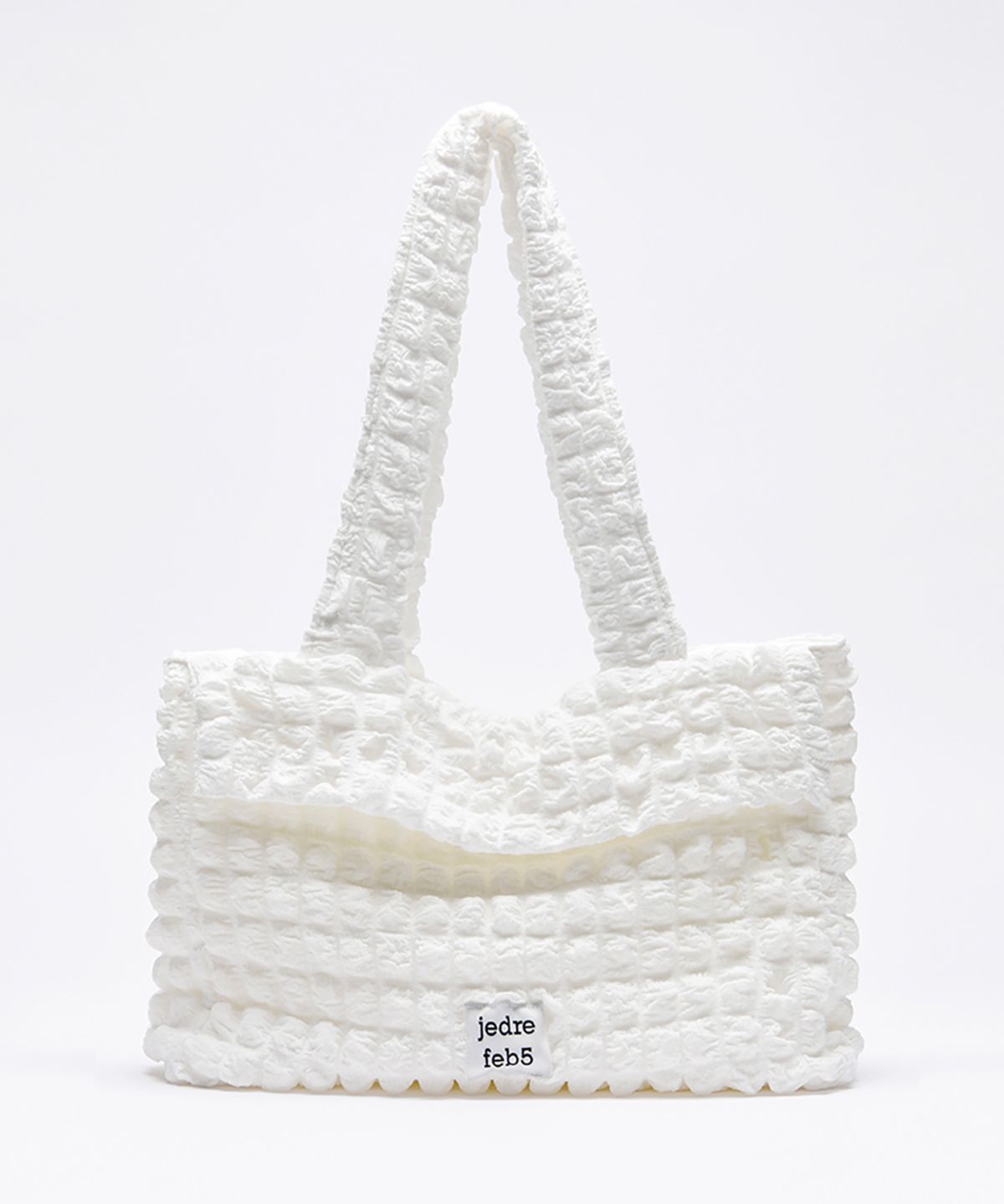 제드레페브5(JEDREFEB5) 크로플 숄더백 화이트