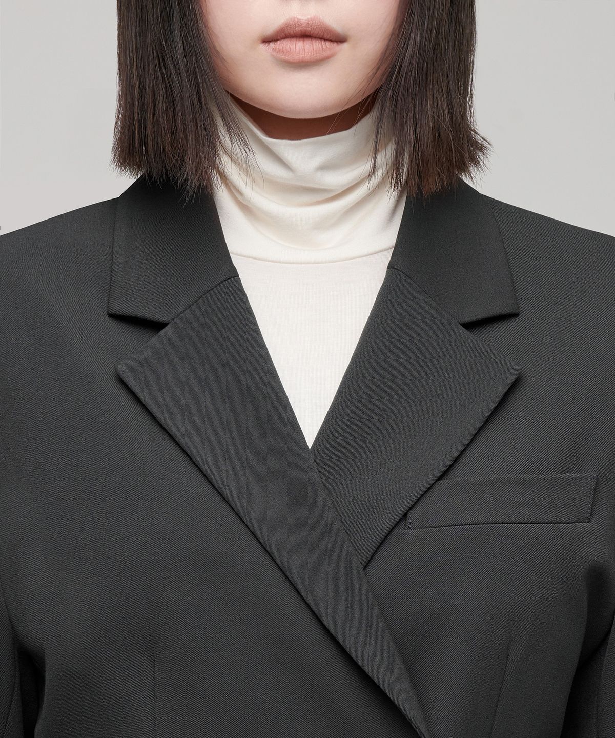 무신사 스탠다드 우먼(MUSINSA STANDARD WOMAN) 우먼즈 아워글라스 블레이저 [건메탈]