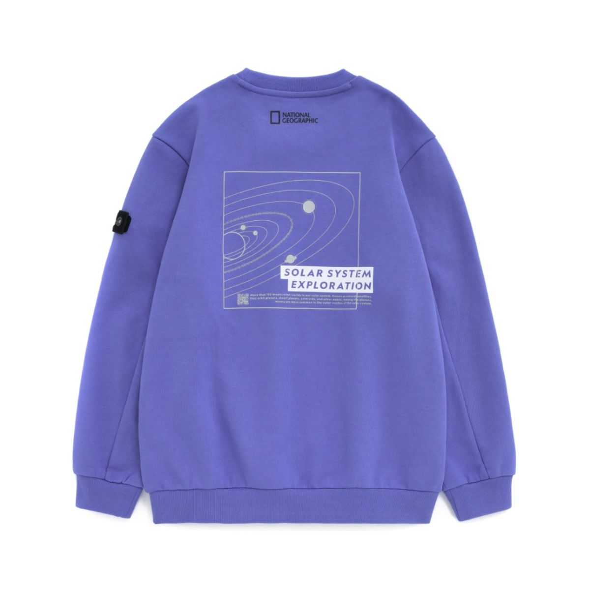 내셔널지오그래픽 키즈(NATIONAL GEOGRAPHIC KIDS) K224USW810 스페이스 그래픽 맨투맨 티셔츠 1 VIOLET
