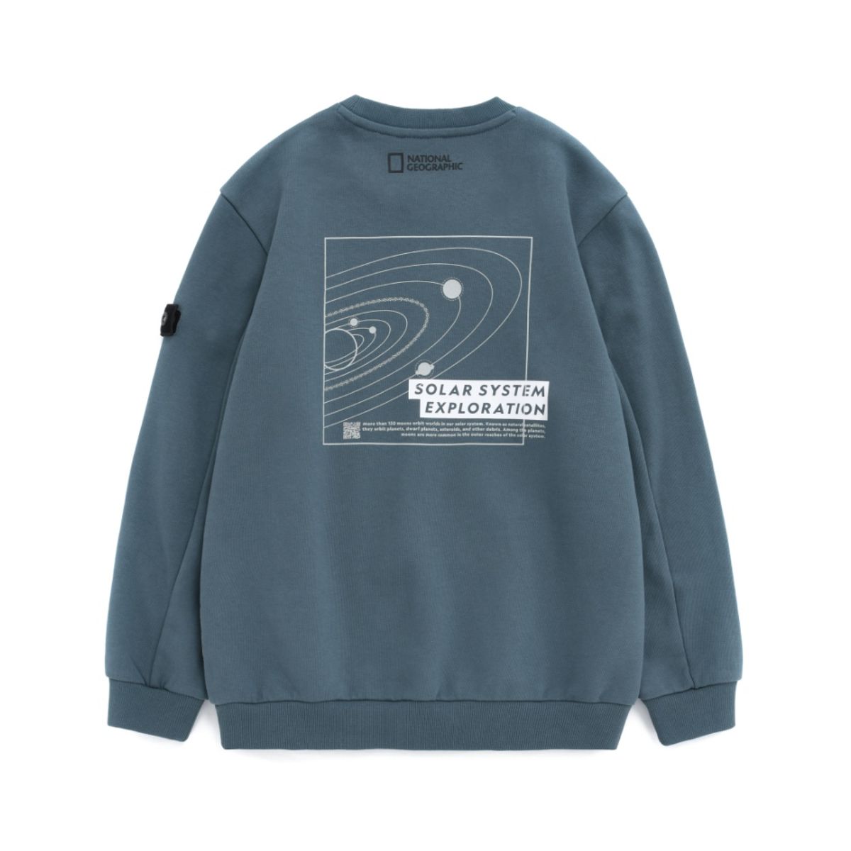 내셔널지오그래픽 키즈(NATIONAL GEOGRAPHIC KIDS) K224USW810 스페이스 그래픽 맨투맨 티셔츠 1 BAOBAB KHAKI