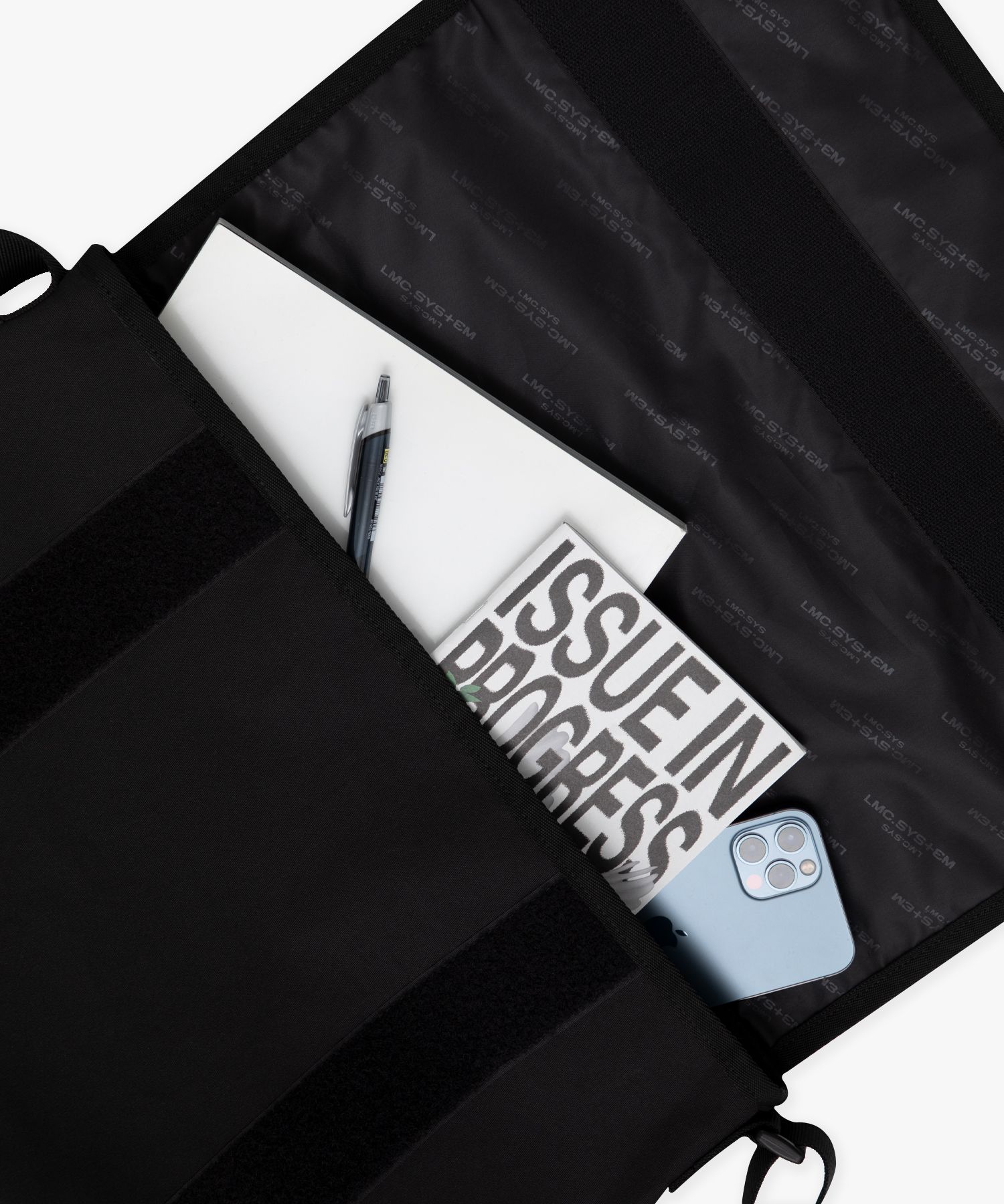MUSINSA | LMC LMC SYSTEM MESSENGER BAG black
