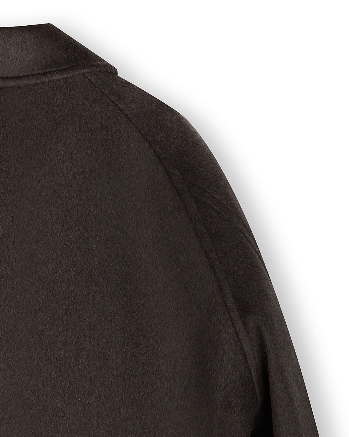비슬로우(BESLOW) OVERSIZED CASHMERE BALMACAAN COAT MELANGE BROWN