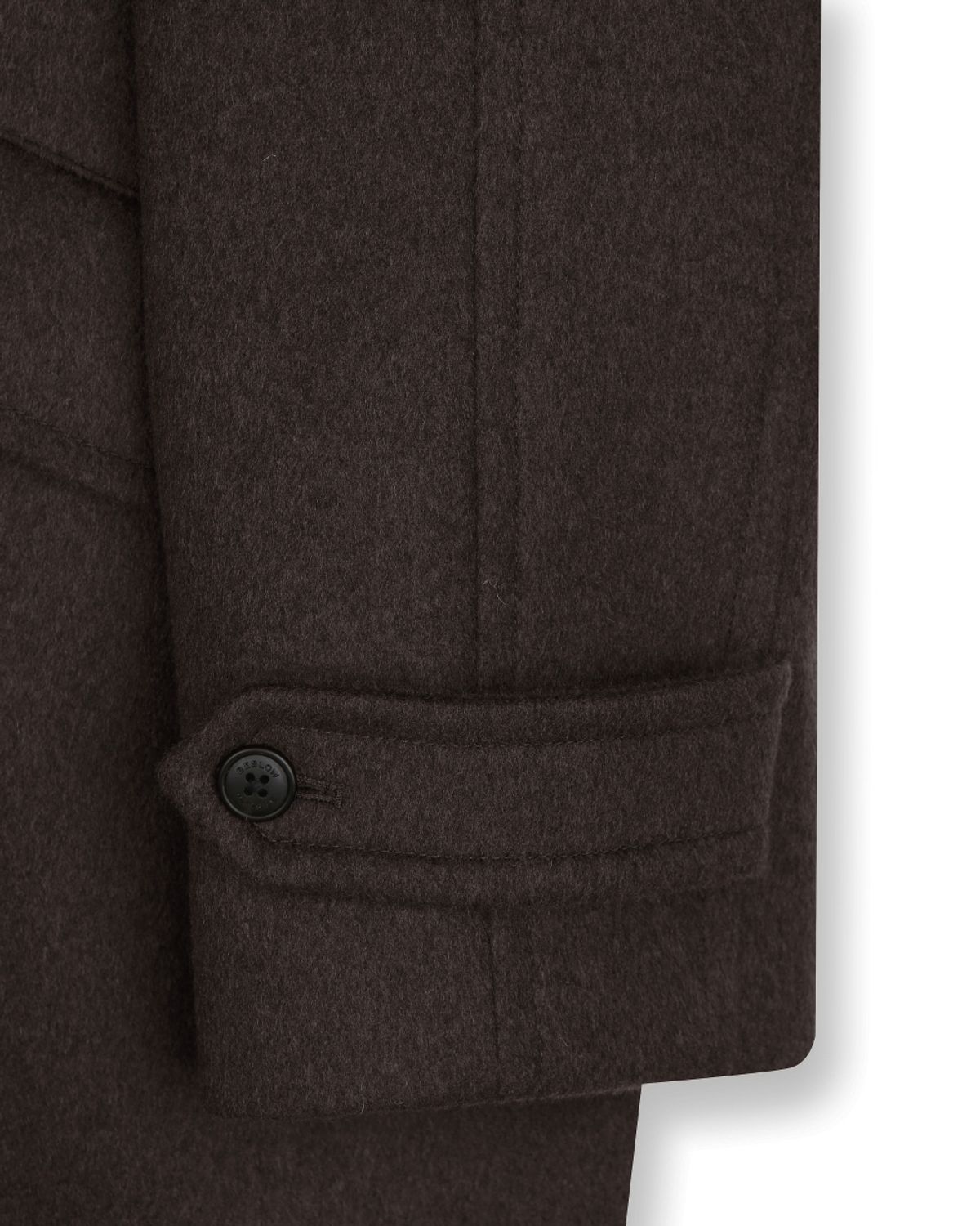 비슬로우(BESLOW) OVERSIZED CASHMERE BALMACAAN COAT MELANGE BROWN