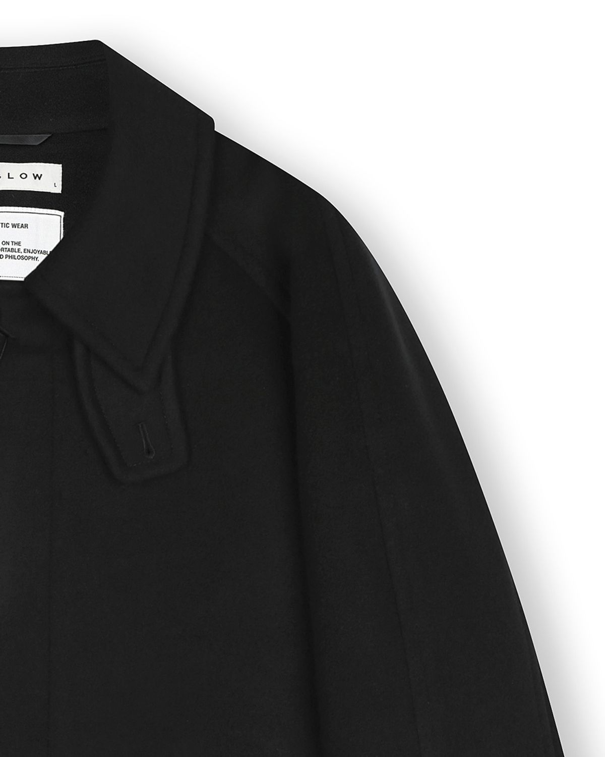비슬로우(BESLOW) OVERSIZED CASHMERE BALMACAAN COAT BLACK