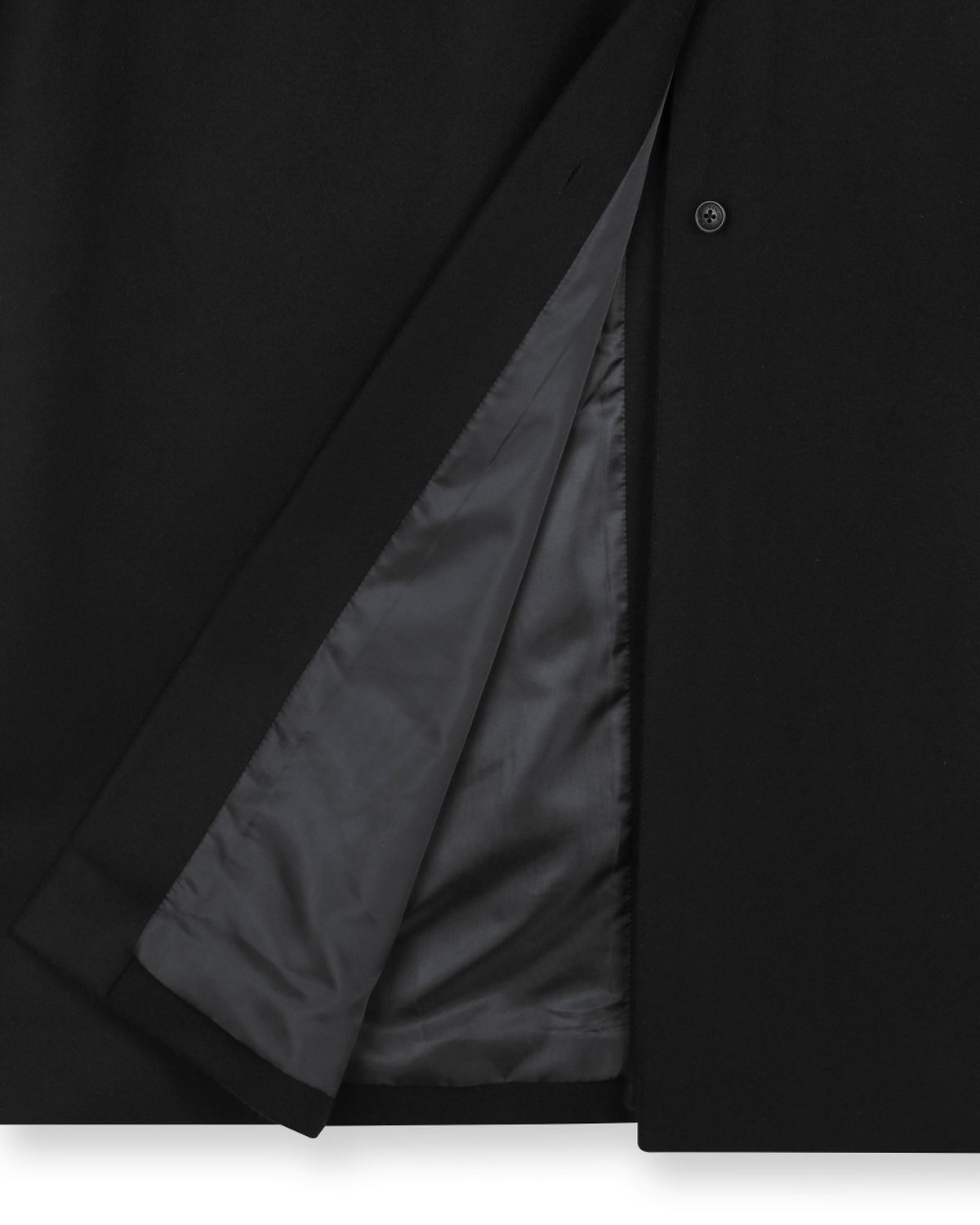 비슬로우(BESLOW) OVERSIZED CASHMERE BALMACAAN COAT BLACK