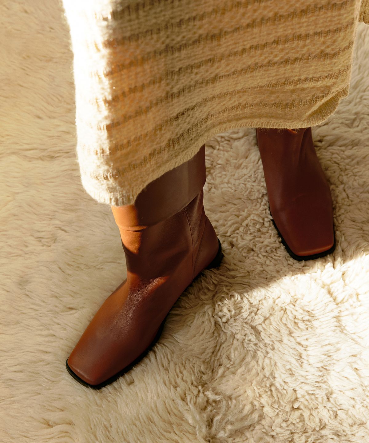 무드나잇(MOODNIGHT) PETER soft leather folded half boots - 4color 소프트 레더 폴딩 하프부츠