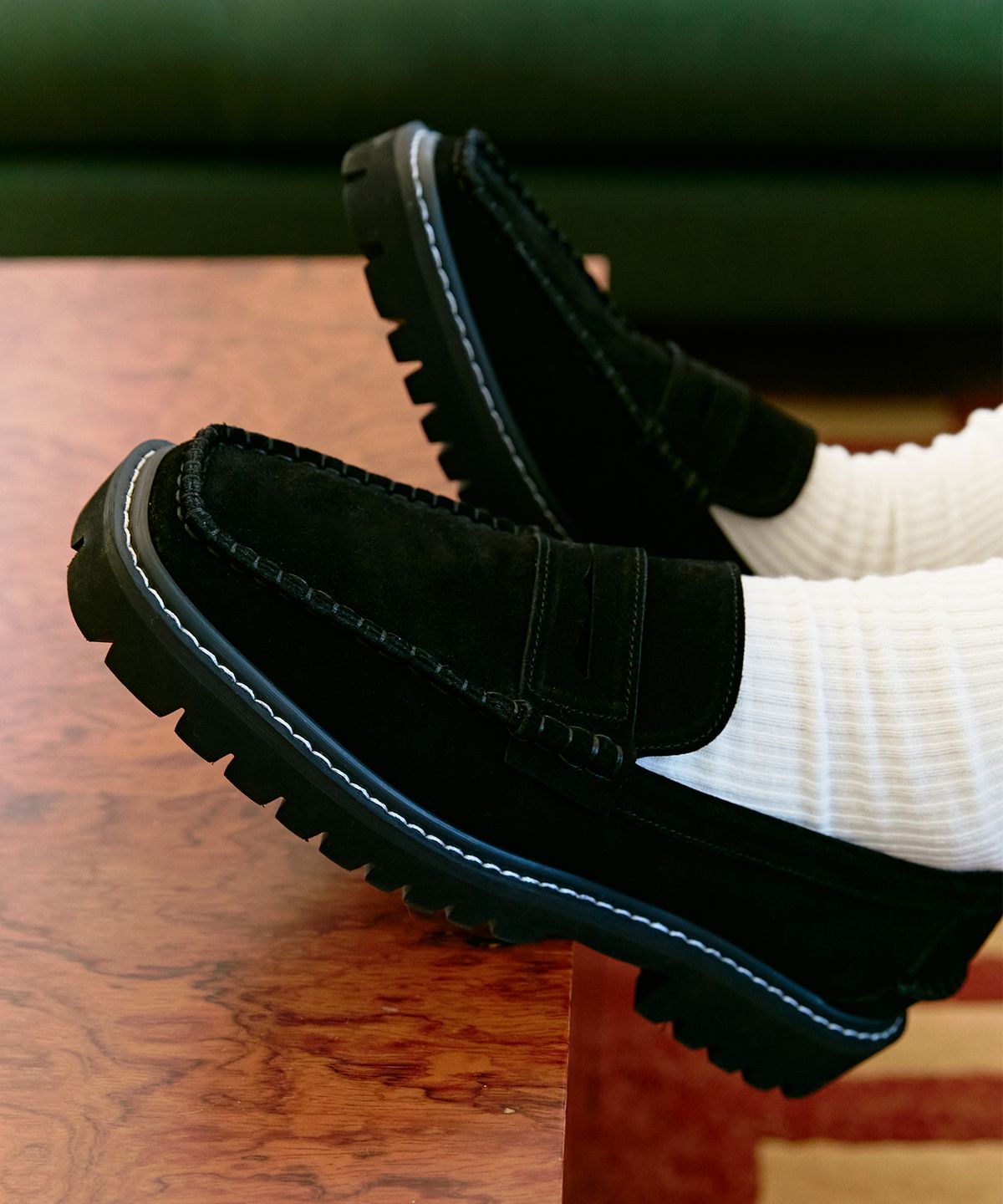 무드나잇(MOODNIGHT) LOUIS penny platform loafer - 2type 3.5cm 소프트 플랫폼 페니로퍼