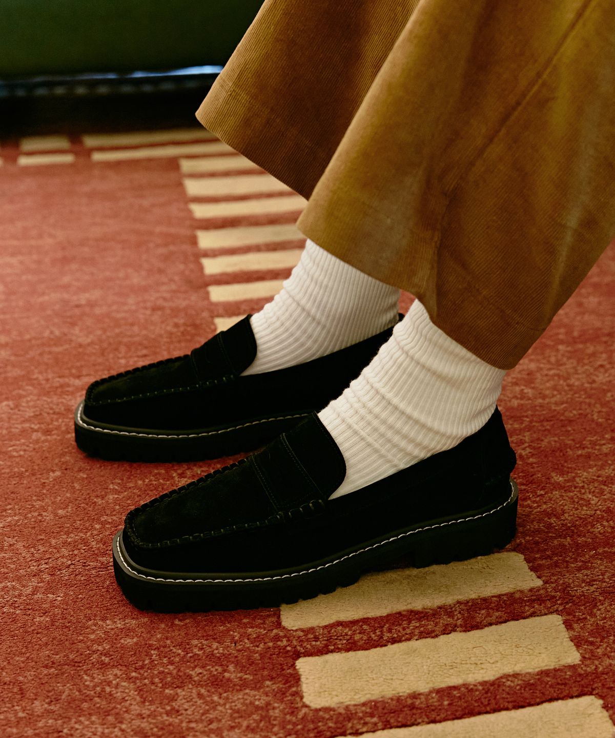 무드나잇(MOODNIGHT) LOUIS penny platform loafer - 2type 3.5cm 소프트 플랫폼 페니로퍼