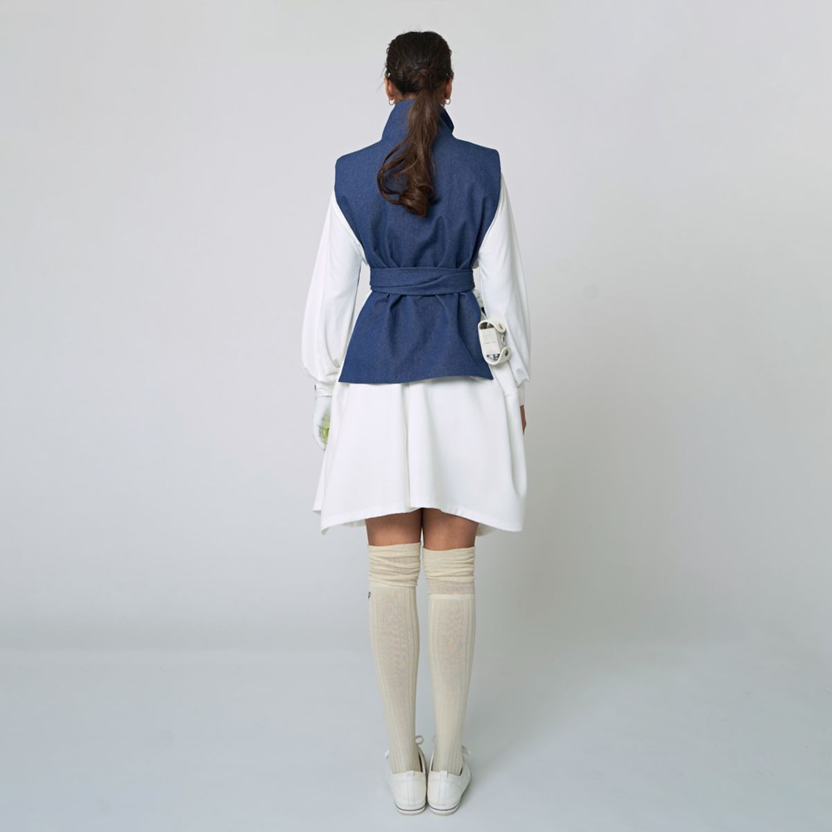 애스플래폼(ATHPLATFORM) AW22VT04 I-벨티드 G 베스트_인디고 블루