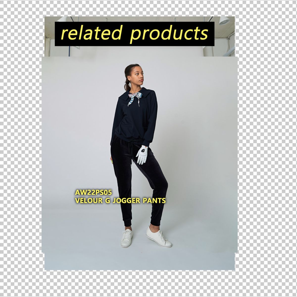 애스플래폼(ATHPLATFORM) AW22TL02 스카프 세일러 G 셔츠_다크 네이비