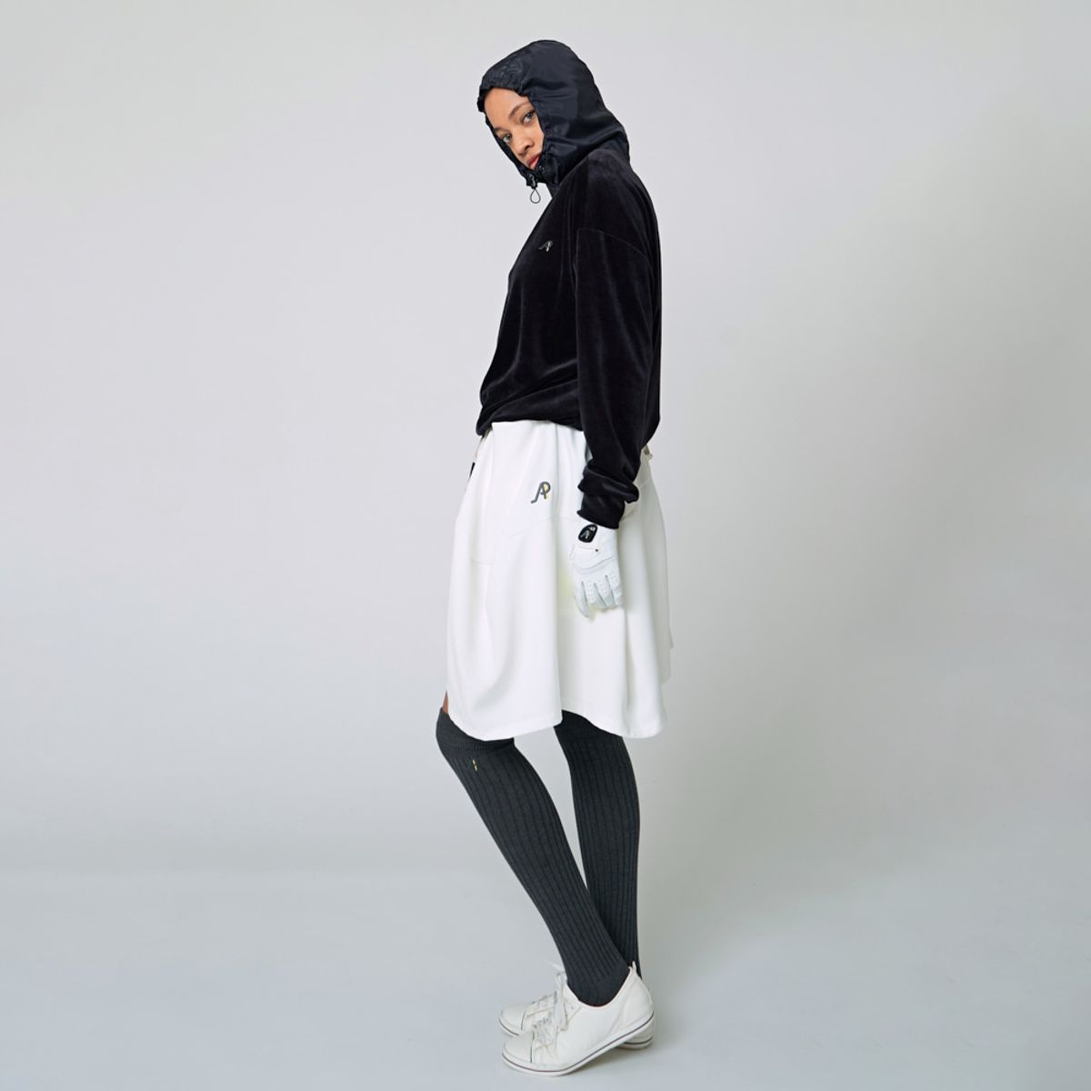 애스플래폼(ATHPLATFORM) AW22AS02 오버 니삭스_멜란지 그레이