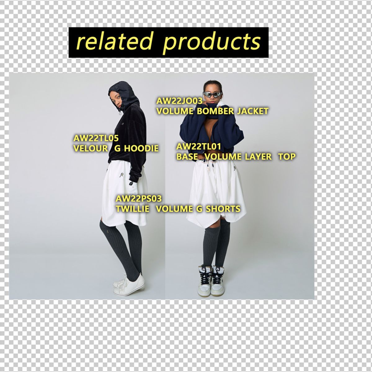 애스플래폼(ATHPLATFORM) AW22AS02 오버 니삭스_멜란지 그레이