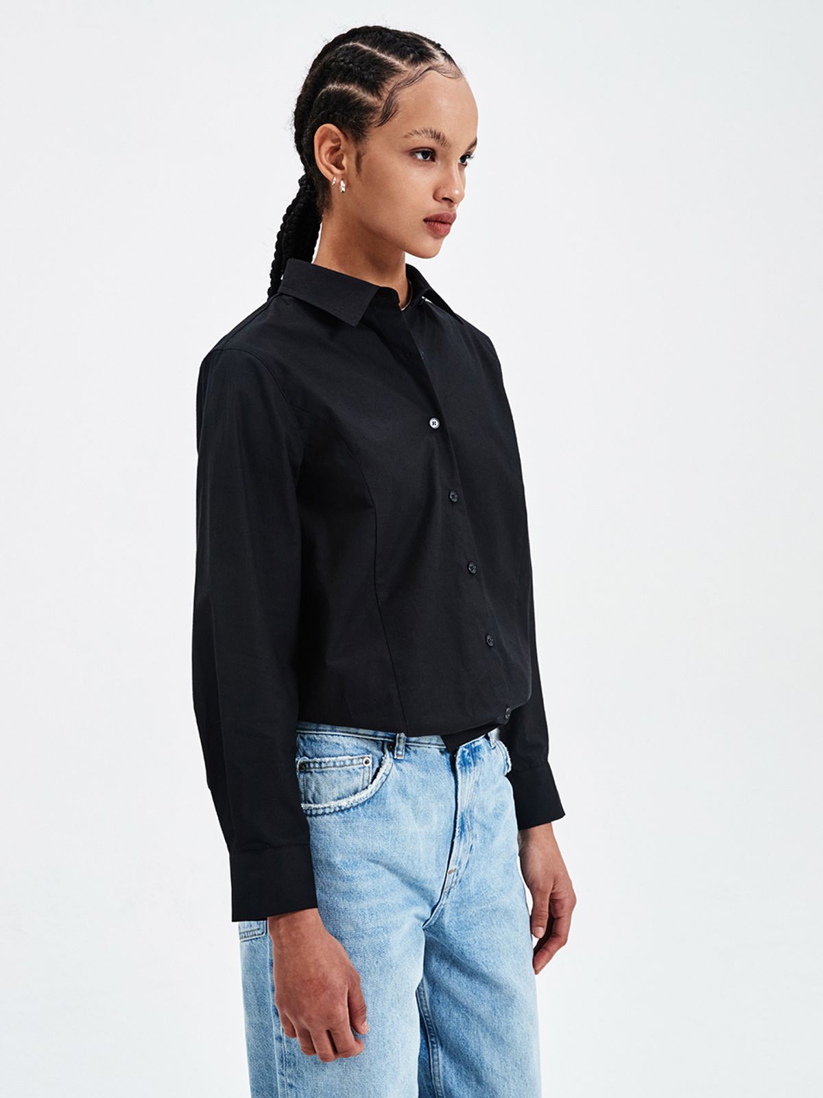 해브레스(HAVELESS) VERONA CLASSIC COTTON SHIRT BLACK