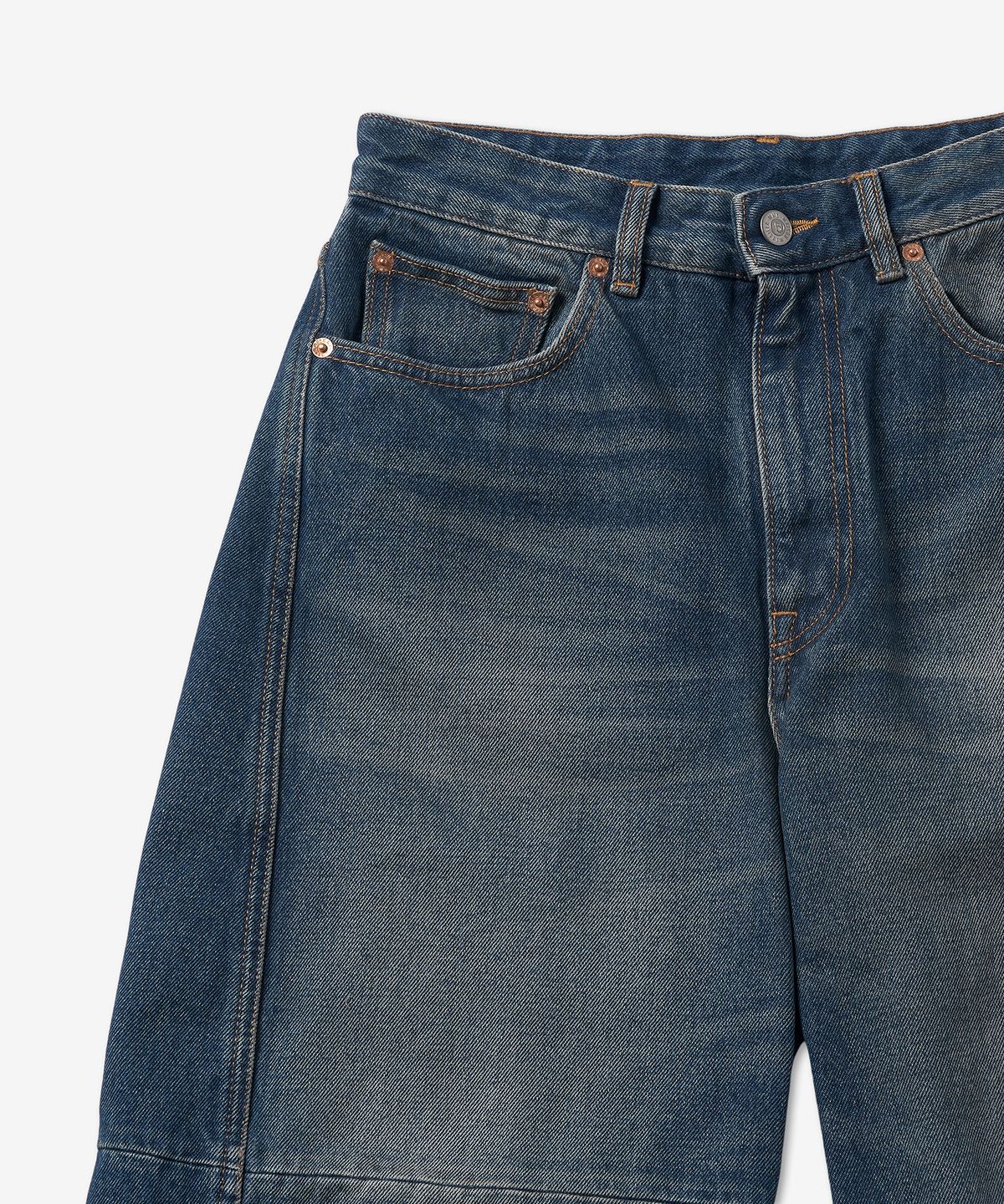 엠엠식스(MM6 MAISON MARGIELA) 라지핏 데님 팬츠 - 블루 / S62LB0095S30589971