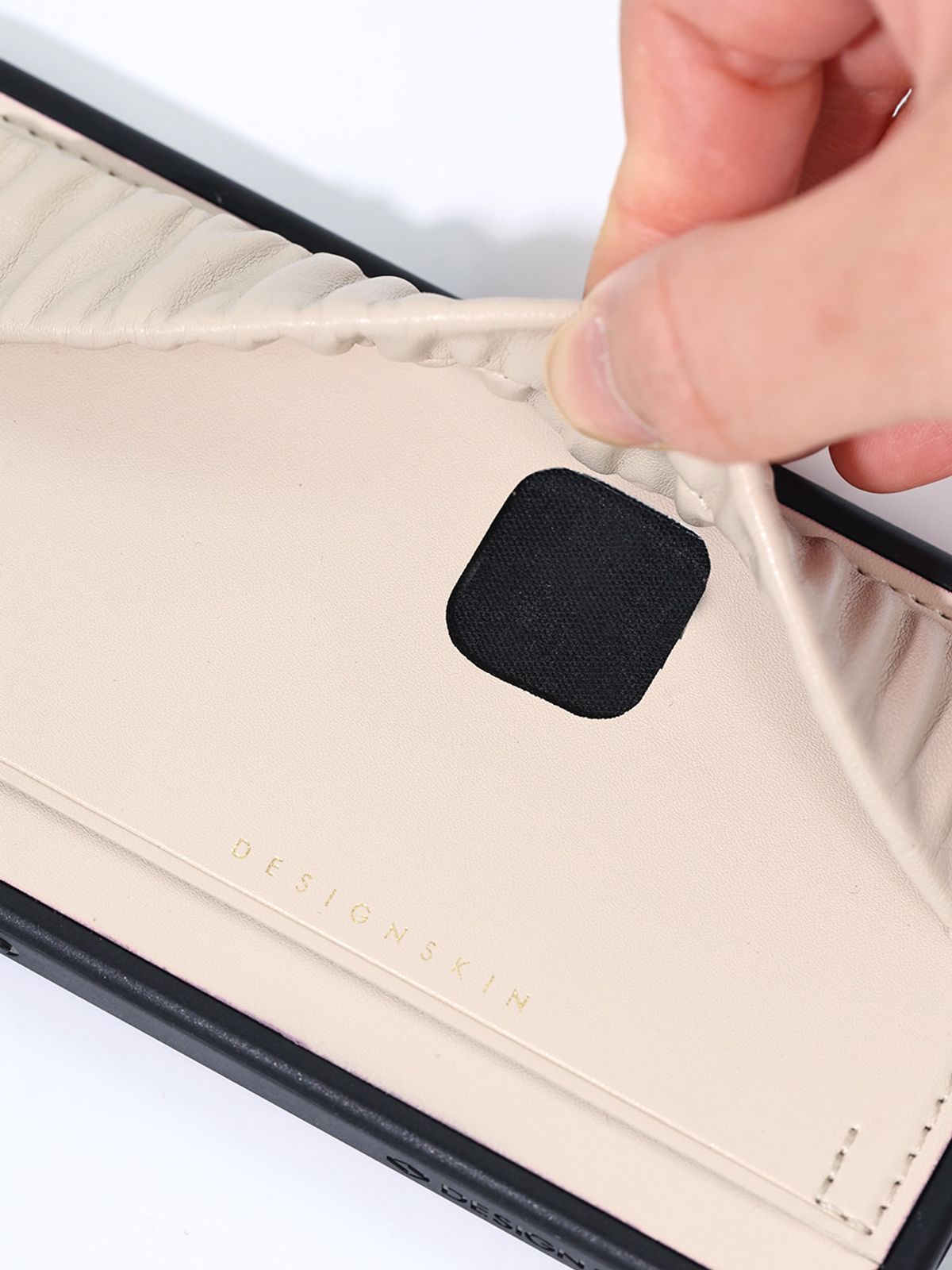 디자인스킨(DESIGNSKIN) 스크런치 밴딩 스트랩 아이보리