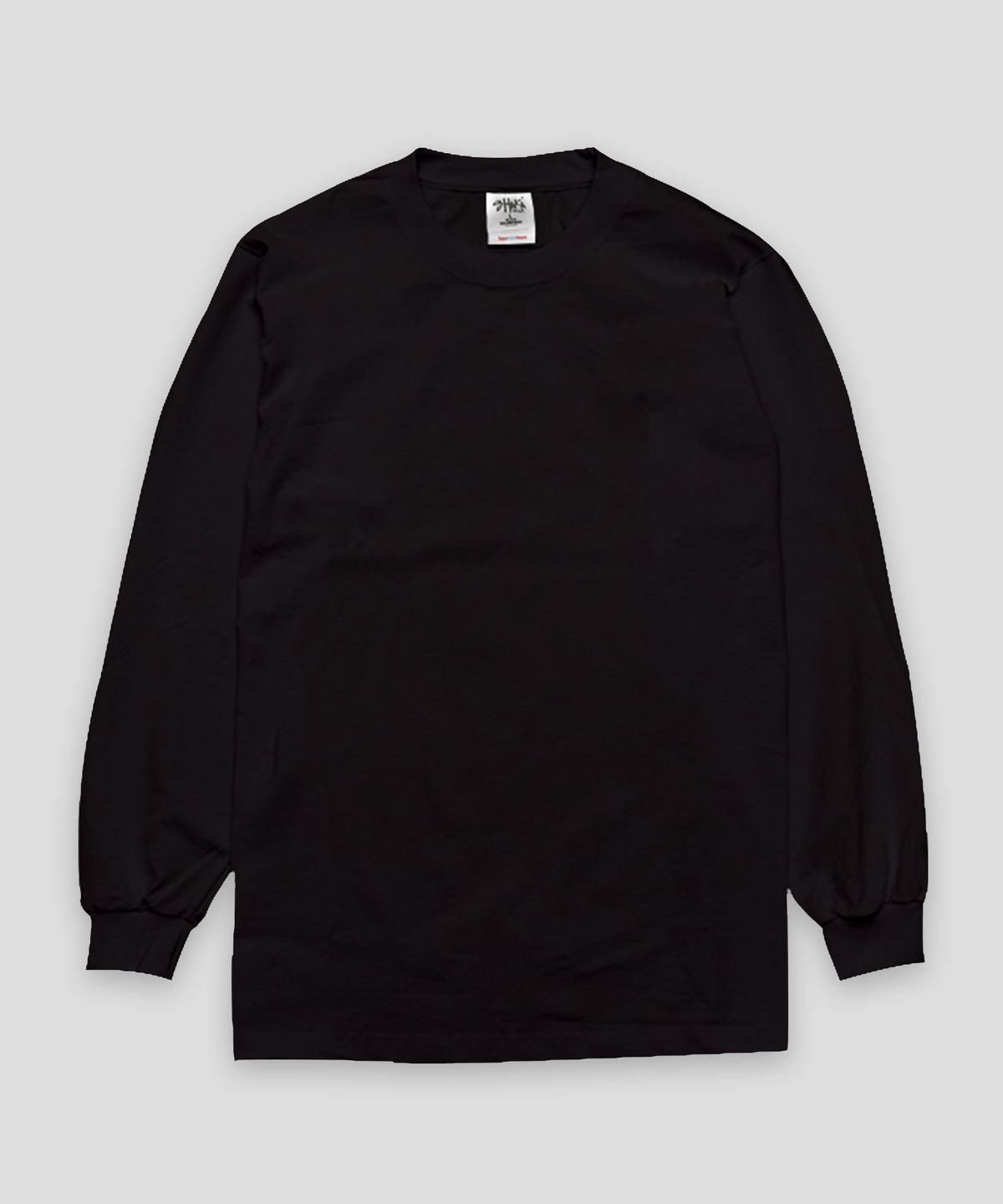 샤카웨어(SHAKA WEAR) 7.5oz 맥스 헤비웨이트 무지 오버핏 긴팔티_블랙