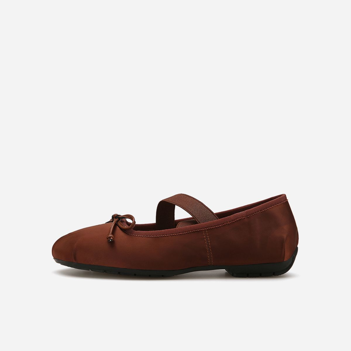 솔트앤초콜릿(SALT AND CHOCOLATE) 라운드 토 크로스 밴딩 플랫 412235006 (1cm/4colors)