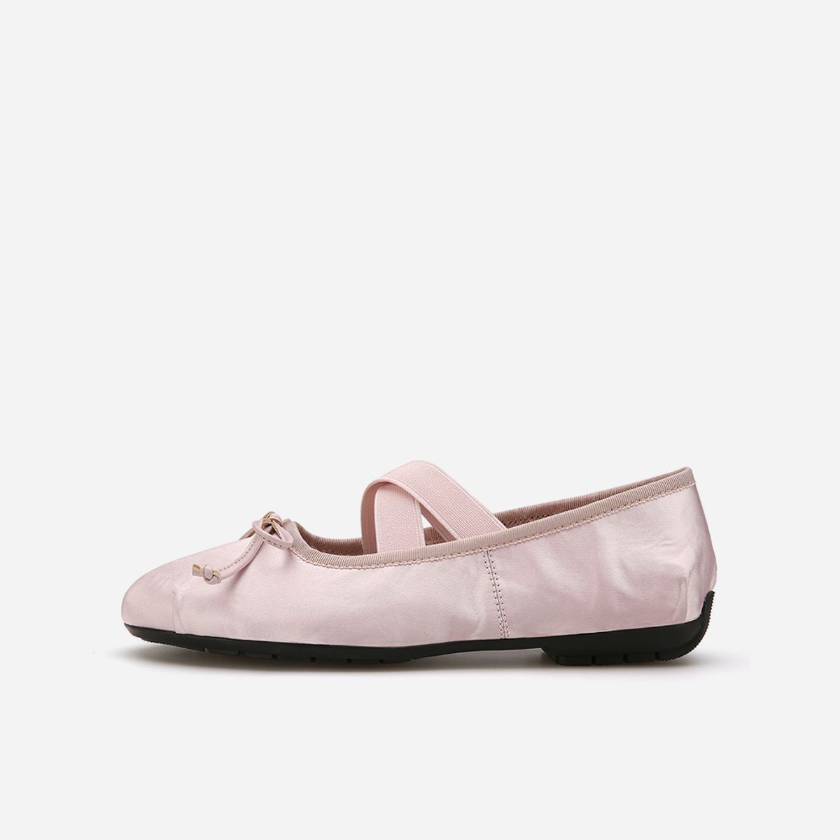 솔트앤초콜릿(SALT AND CHOCOLATE) 라운드 토 크로스 밴딩 플랫 412235006 (1cm/4colors)