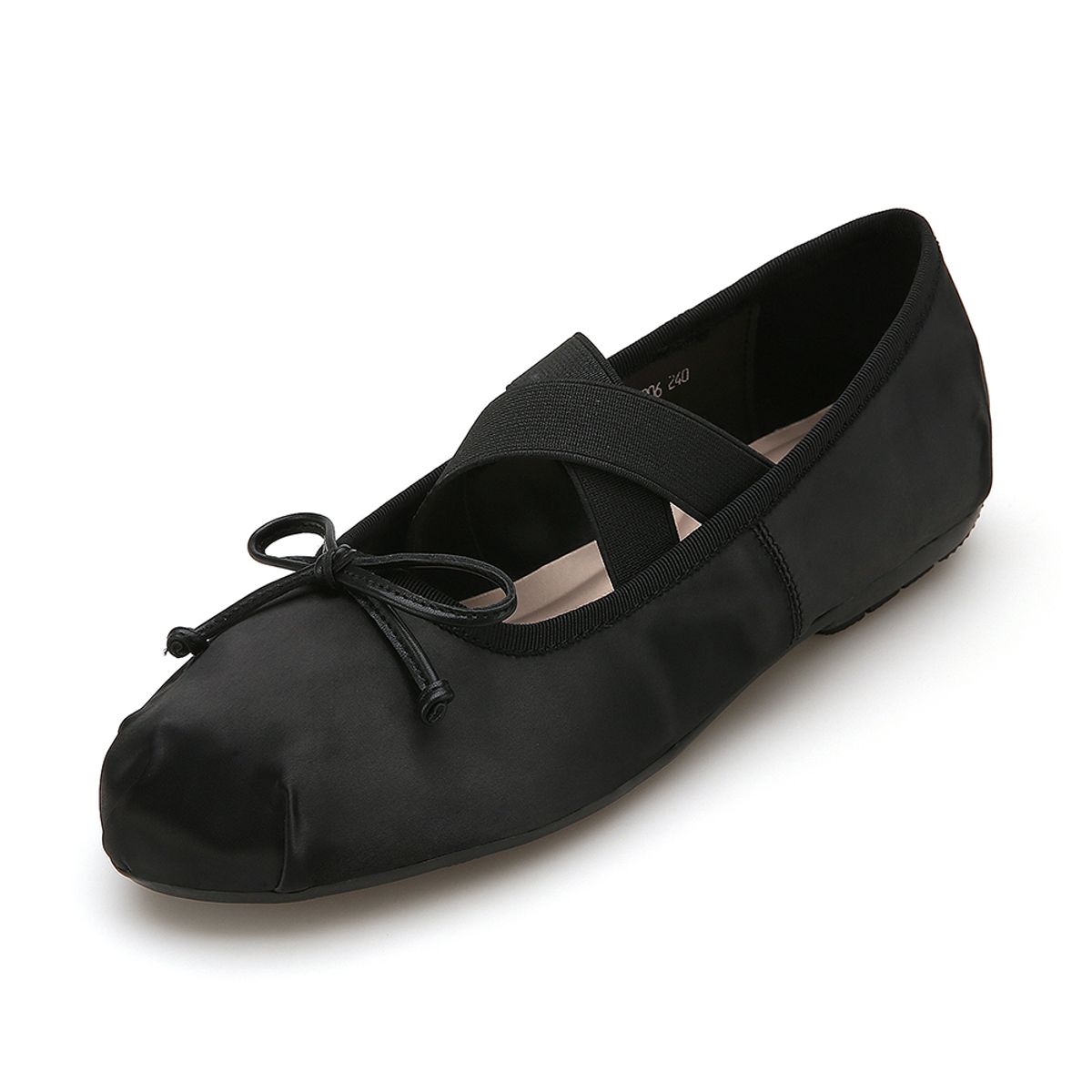 솔트앤초콜릿(SALT AND CHOCOLATE) 라운드 토 크로스 밴딩 플랫 412235006 (1cm/4colors)