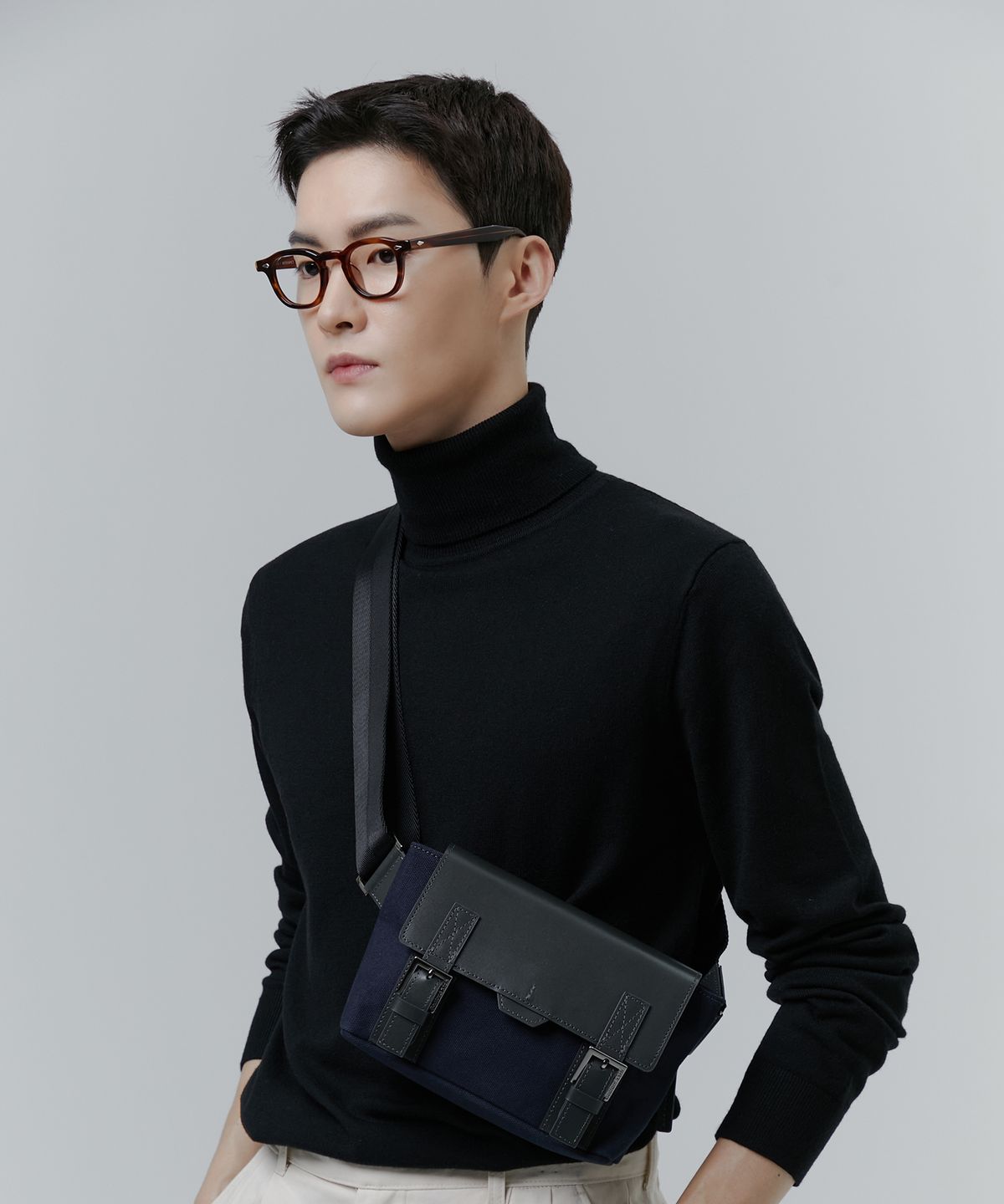 베드포드일레븐스(BEDFORD11TH) 폴리건 더블 벨티드  베이비슬링  [네이비그레이]