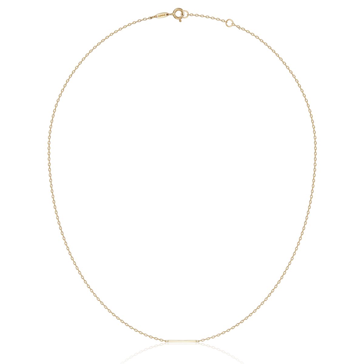 룬느(LUNNE) 14k 바게트 스틱 바 목걸이 (14k골드) #A14