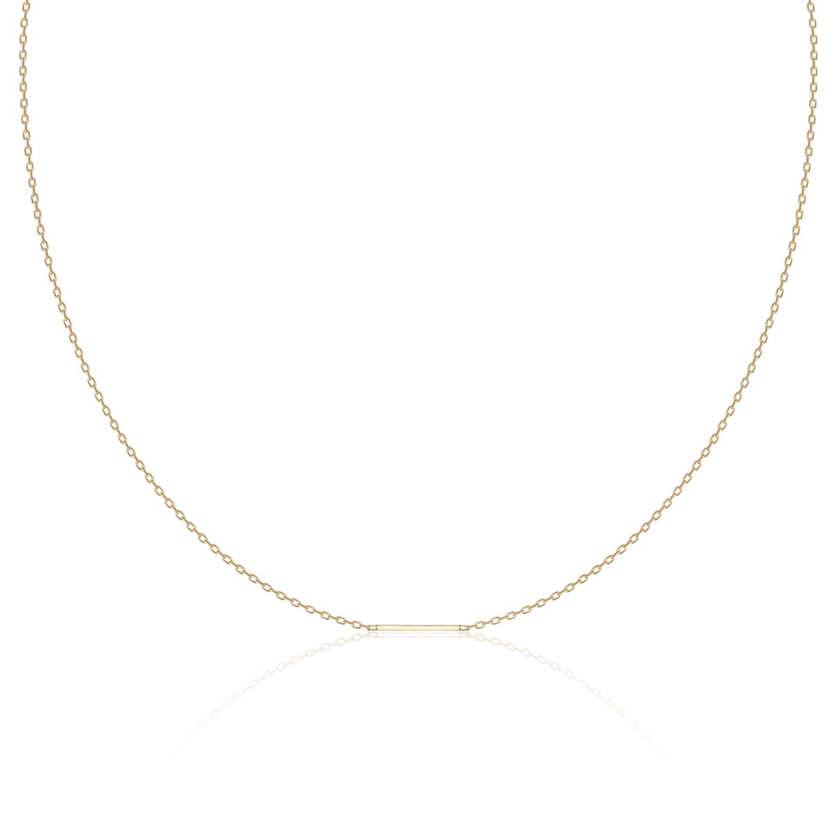 룬느(LUNNE) 14k 바게트 스틱 바 목걸이 (14k골드) #A14
