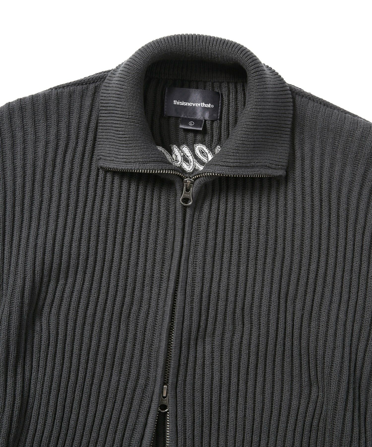 thisisneverthat ブラック カーディガン L thisisneverthat｜ディスイズネバーザットのカーディガン/ボレロ