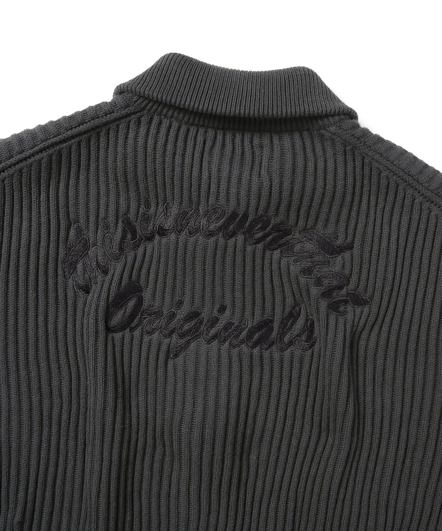 MUSINSA公式 | thisisneverthat Full Zip Cardigan Charcoal