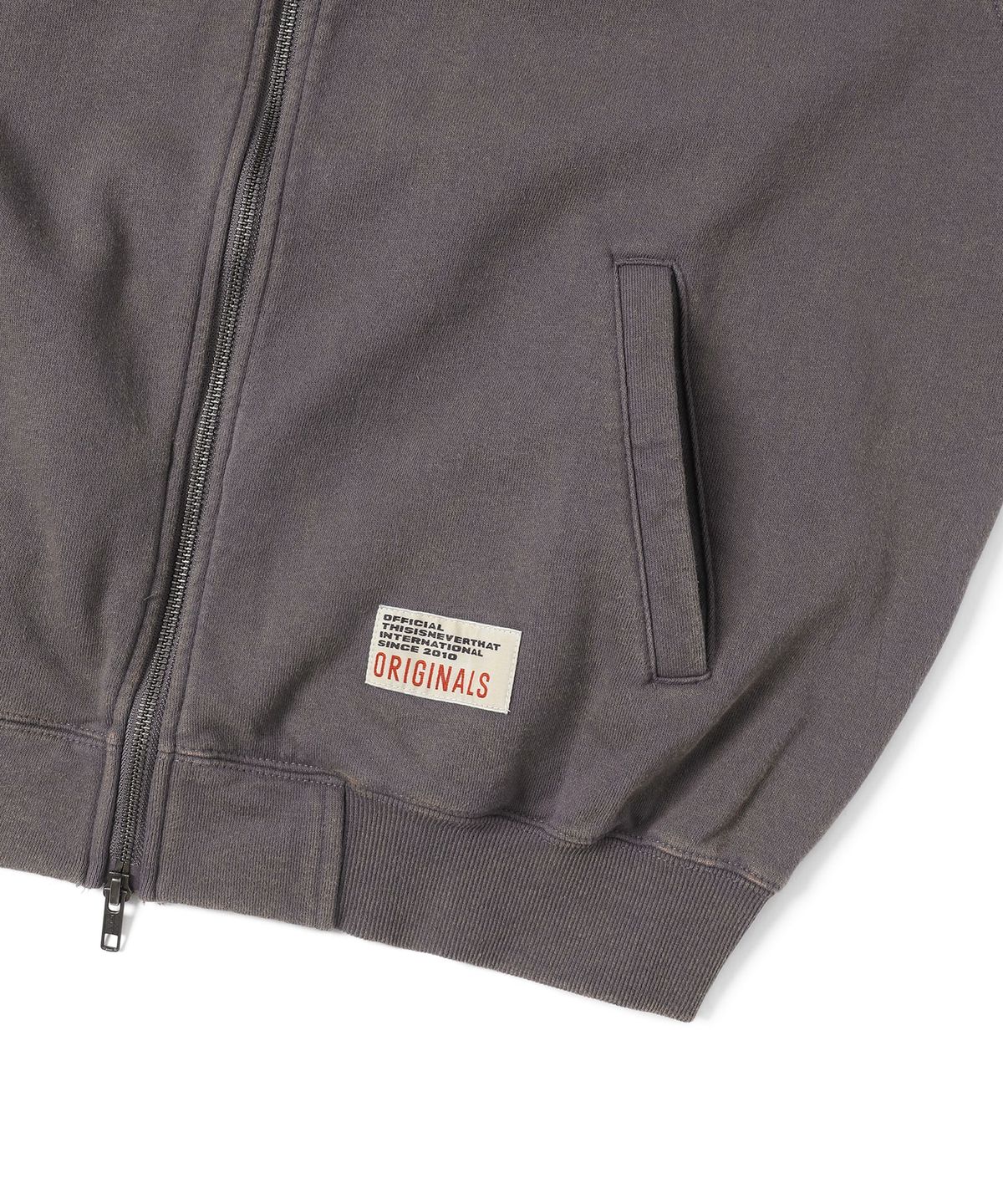 디스이즈네버댓(THISISNEVERTHAT) Full Zip Sweat Jacket Grey