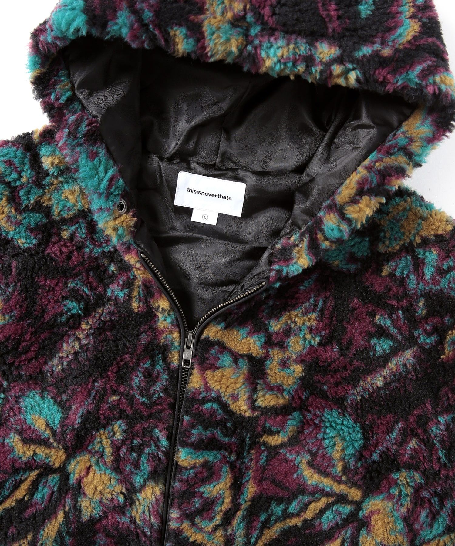 MUSINSA公式 | thisisneverthat Floral Faux Fur Jacket Multi