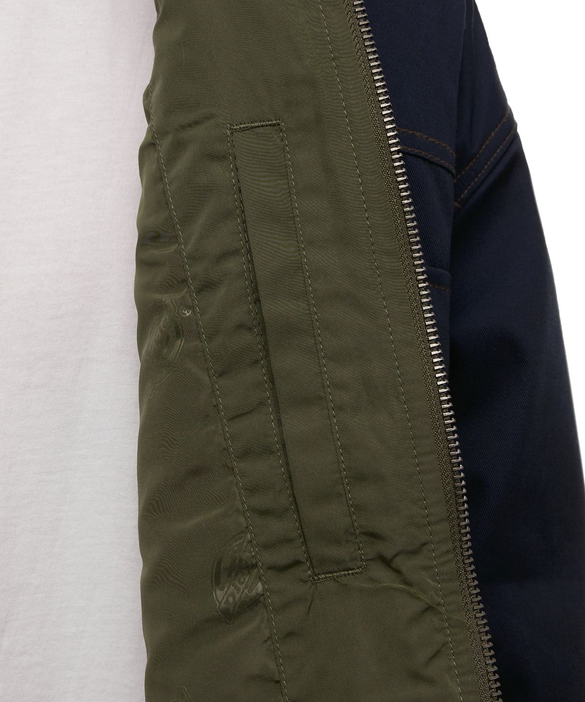 디키즈(DICKIES) 트윌 미드 후드 패디드 자켓 네이비