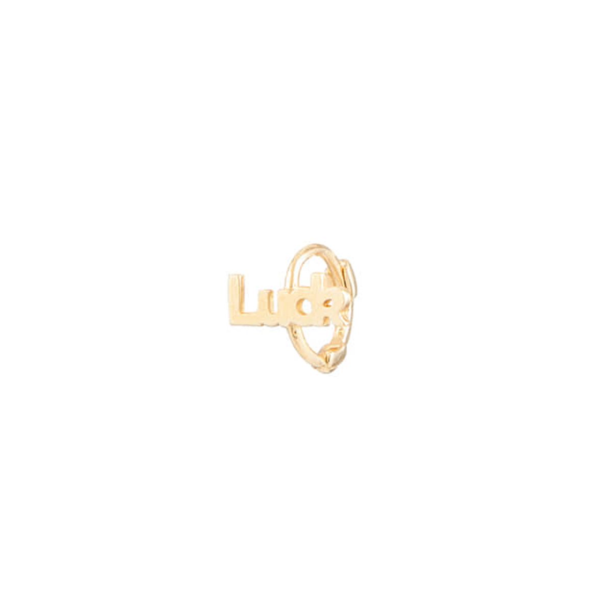룬느(LUNNE) 14k 럭키 미니 원터치 링 귀걸이 (14k골드) C02