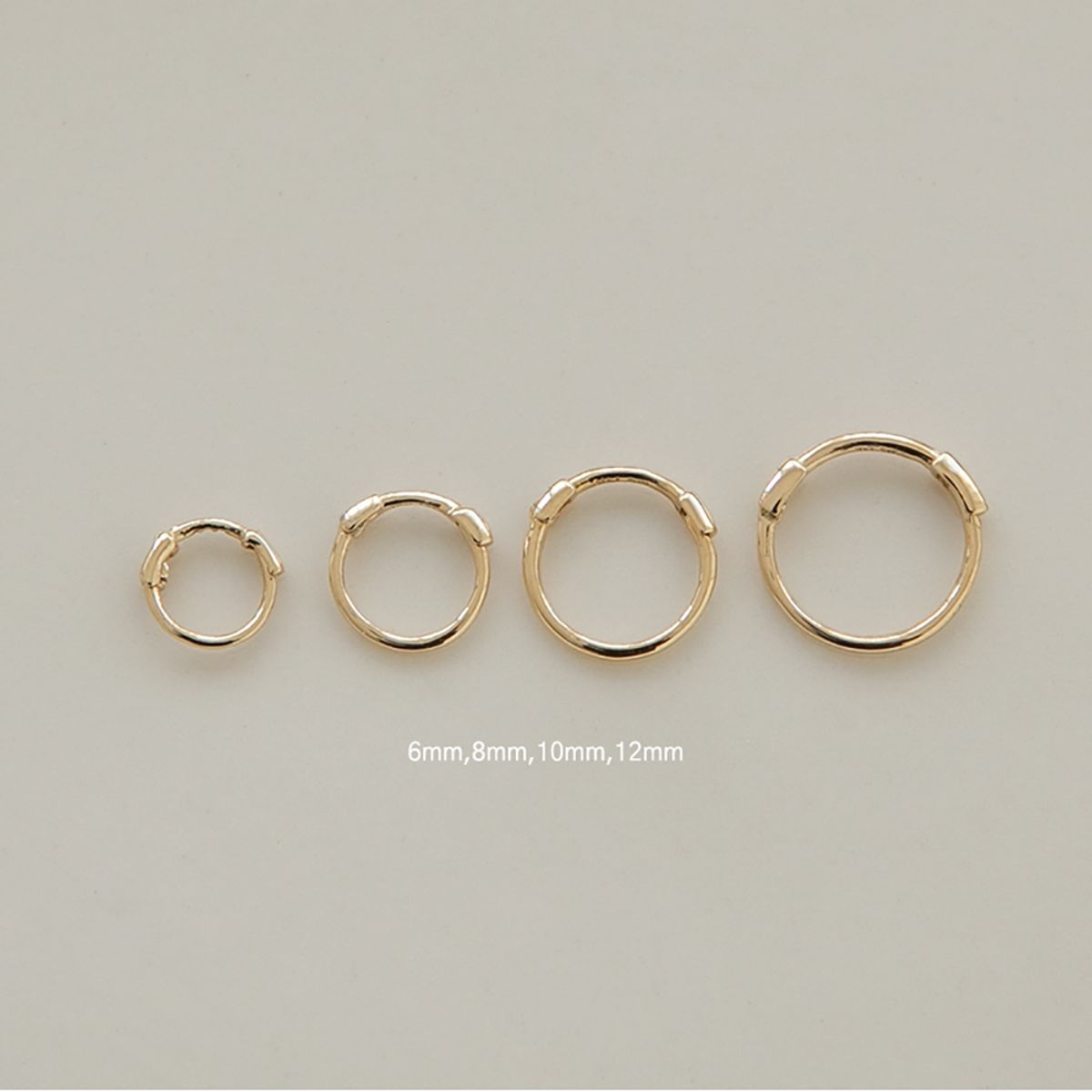 룬느(LUNNE) 14k 데일리 원터치 링 귀걸이 (14k골드) #ER01