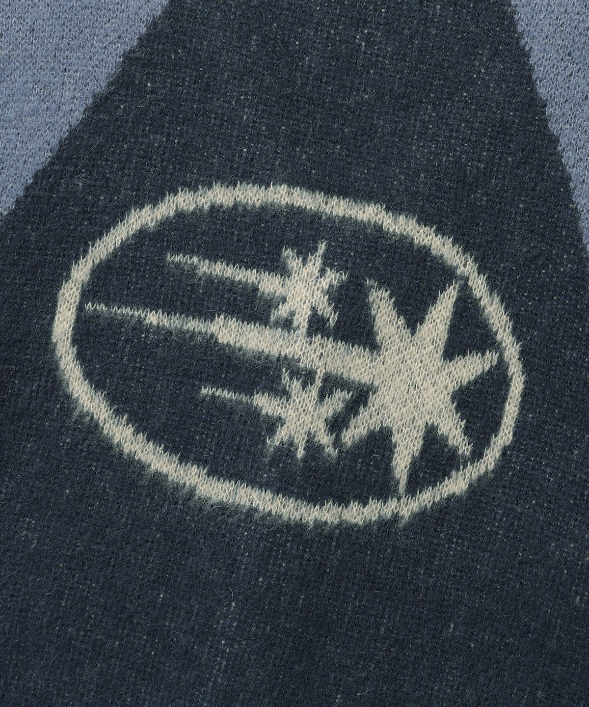 나이스고스트클럽(NICEGHOSTCLUB) 3STARS LOGO MOHAIR CARDIGAN_NAVY(NG2CFUK681A)