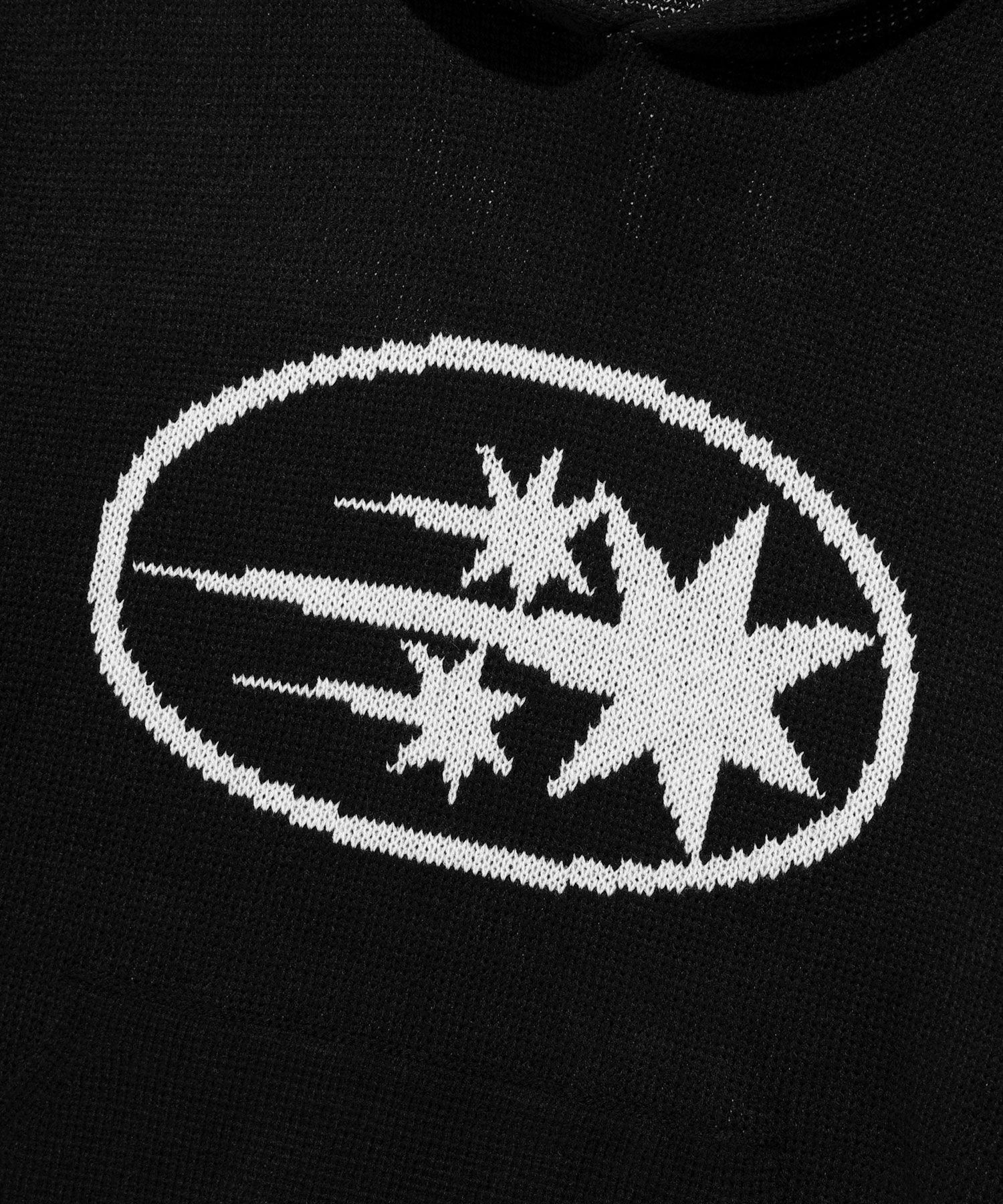 MUSINSA | NICE GHOST CLUB Three Stars Logo Knit Sweater
