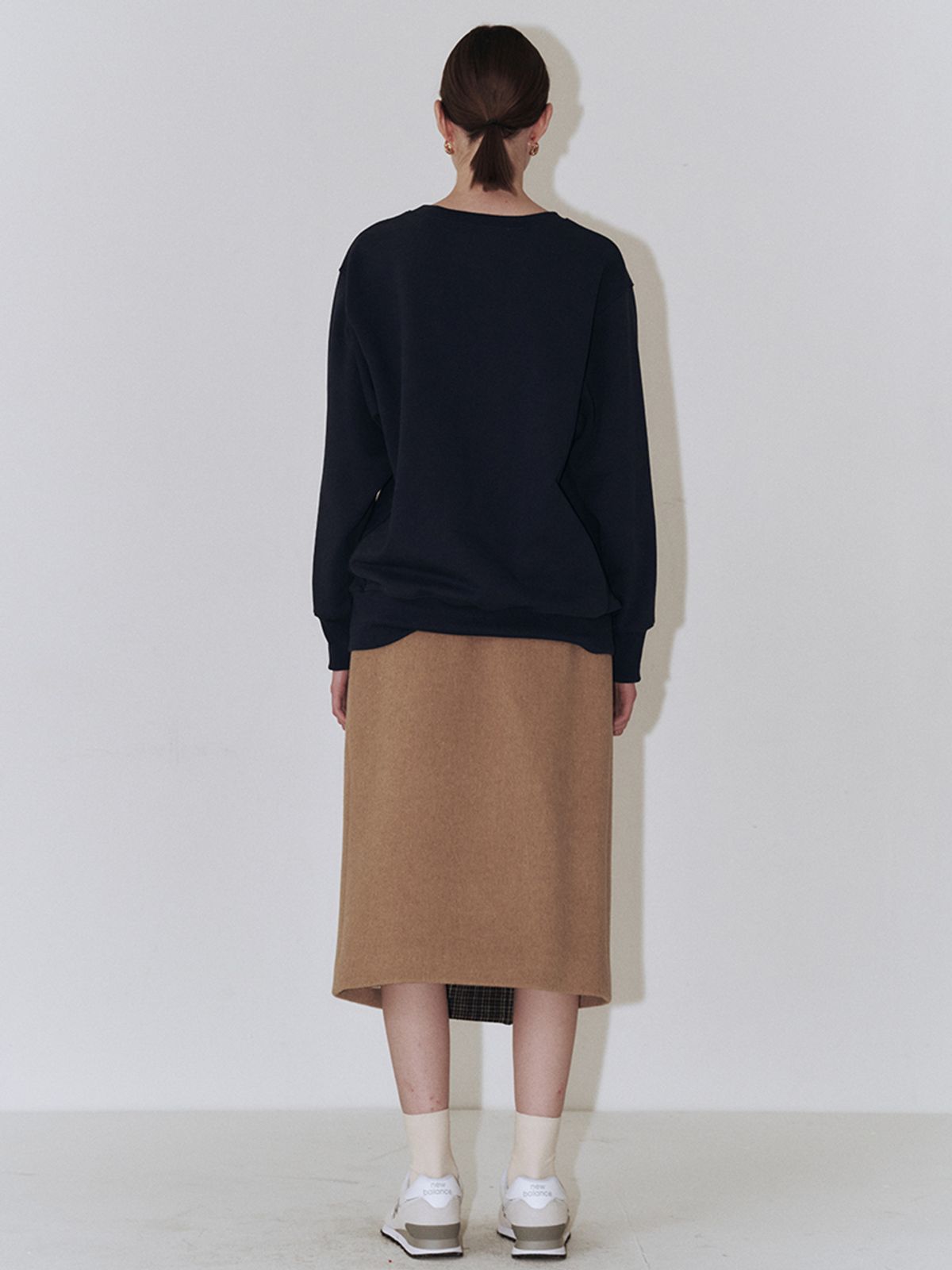 플로우먼(FLOWOMEN) Bookclub Crewneck Sweatshirt_Navy
