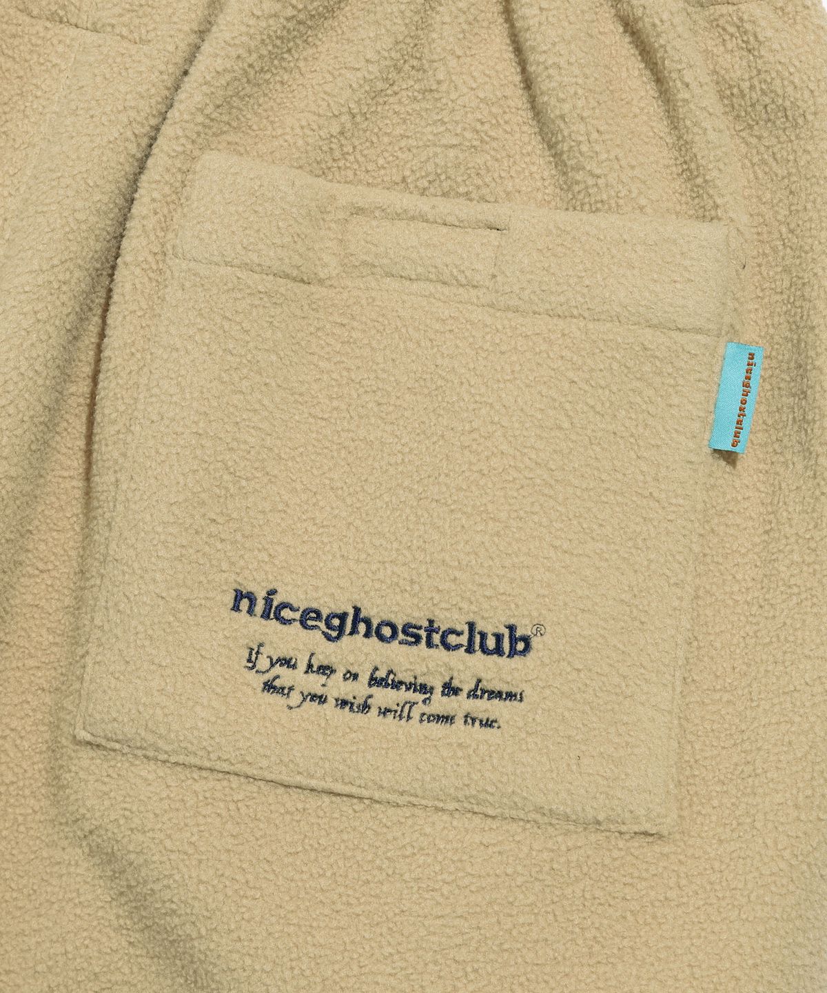 나이스고스트클럽(NICEGHOSTCLUB) FLEECE CARGO PANTS_BEIGE(NG2CFUPA13A)