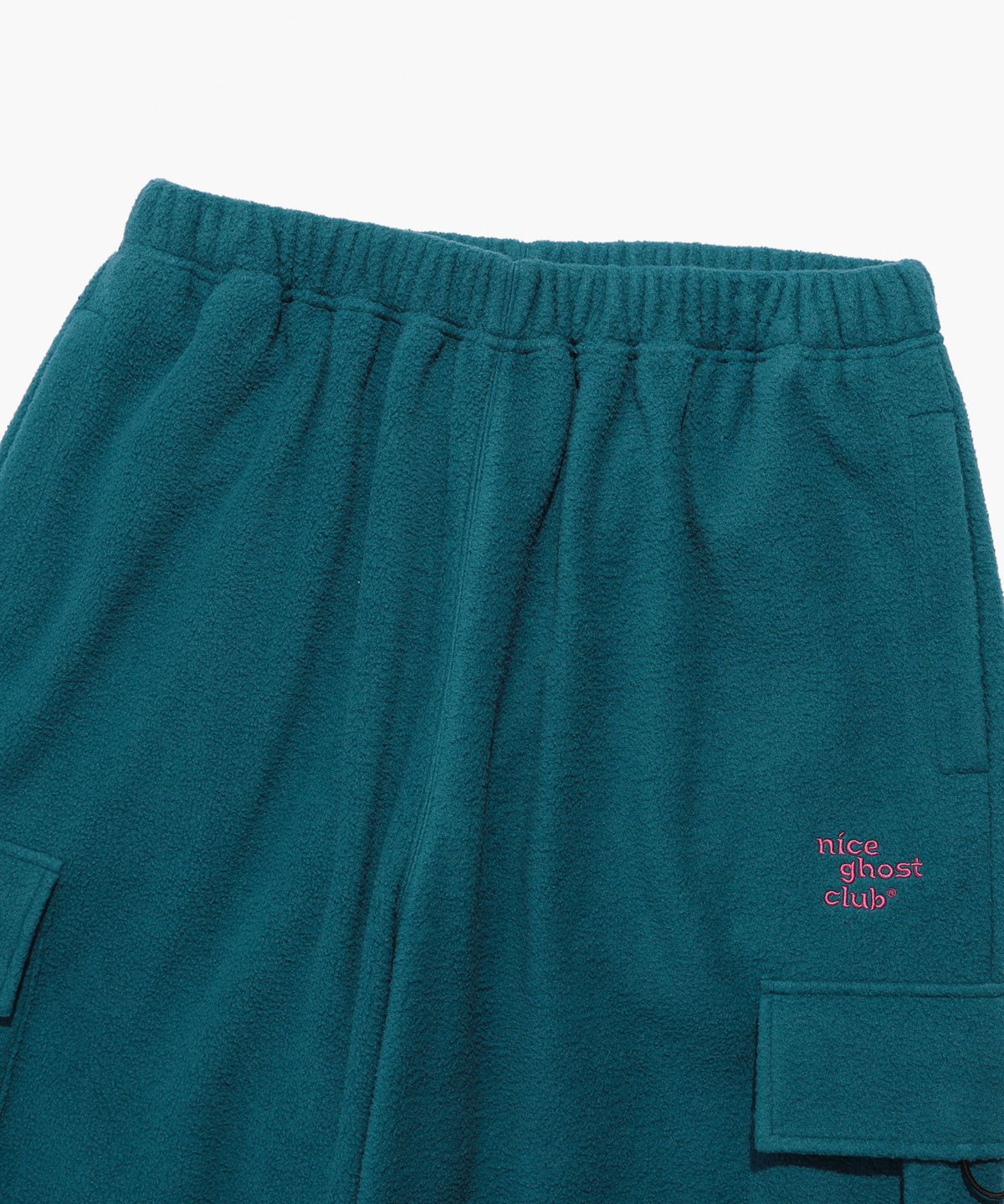 나이스고스트클럽(NICEGHOSTCLUB) FLEECE CARGO PANTS_TEAL GREEN(NG2CFUPA13A)
