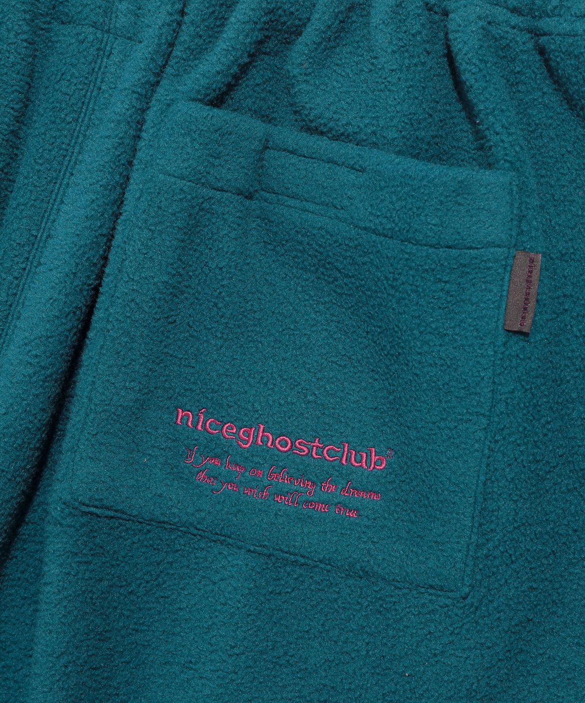 나이스고스트클럽(NICEGHOSTCLUB) FLEECE CARGO PANTS_TEAL GREEN(NG2CFUPA13A)